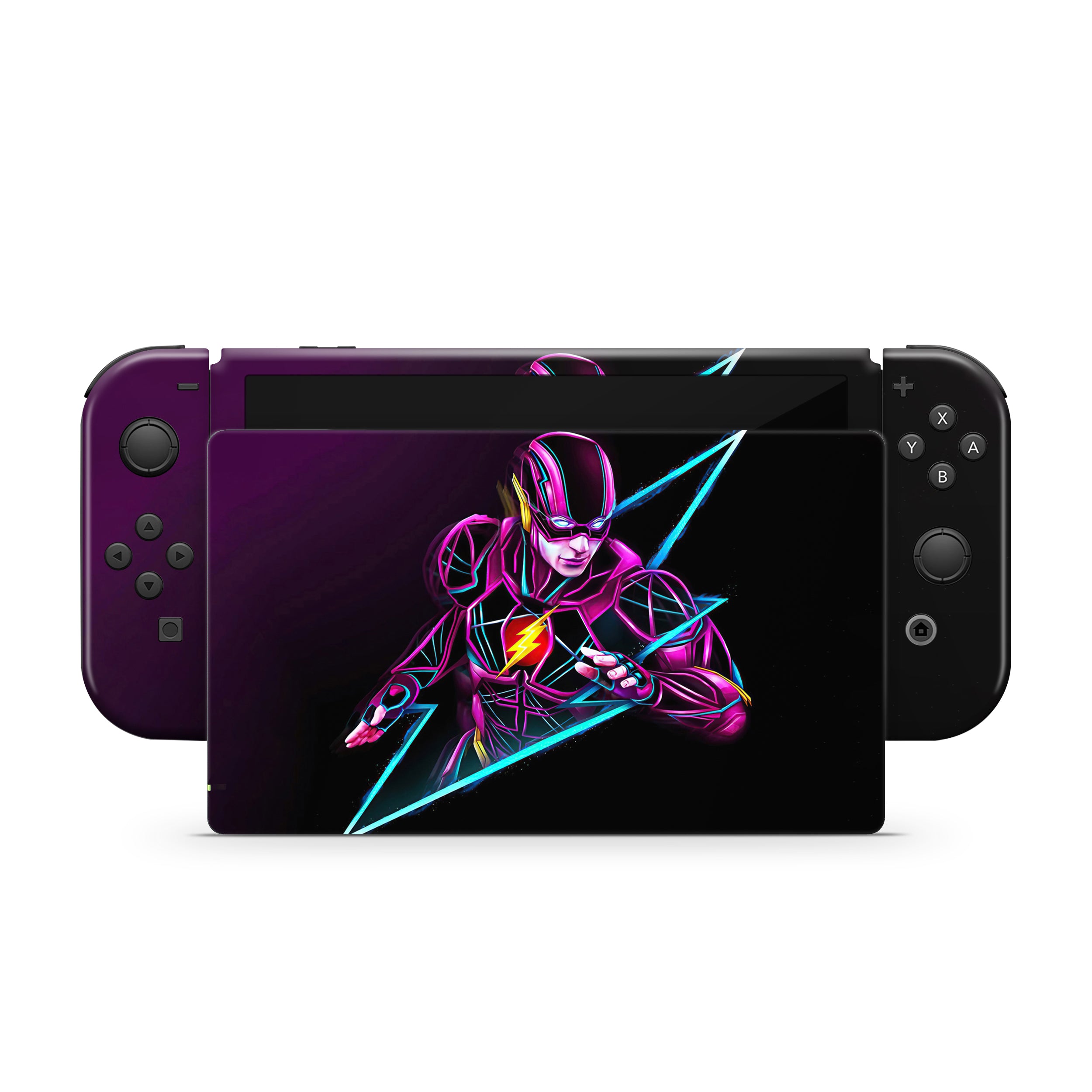 Red Velocity v7 Nintendo Switch OLED Skin - Comics-inspired design