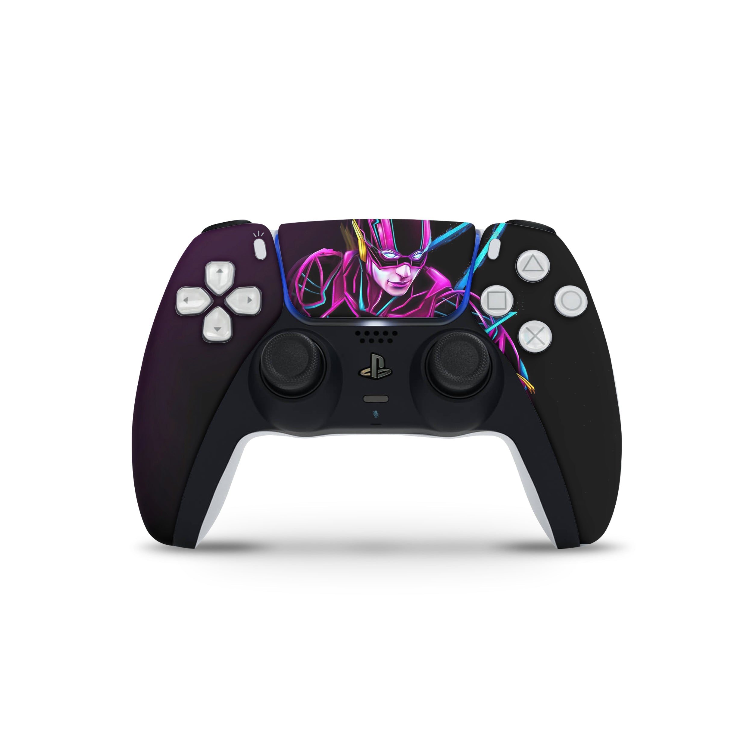 Red Velocity v7 PS5 Controller Skin - Comics-inspired design