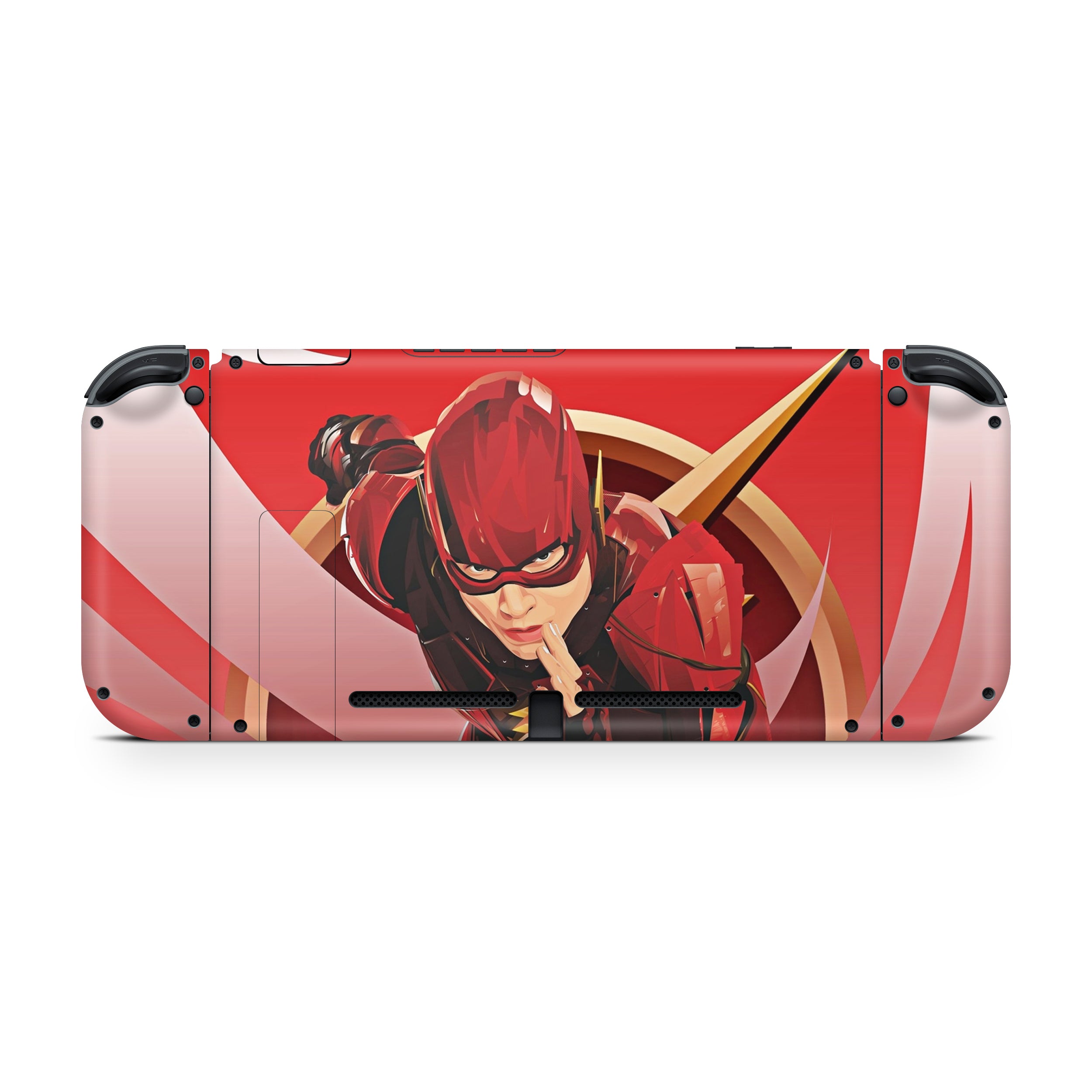 Red Velocity v9 Nintendo Switch OLED Skin - Comics-inspired design