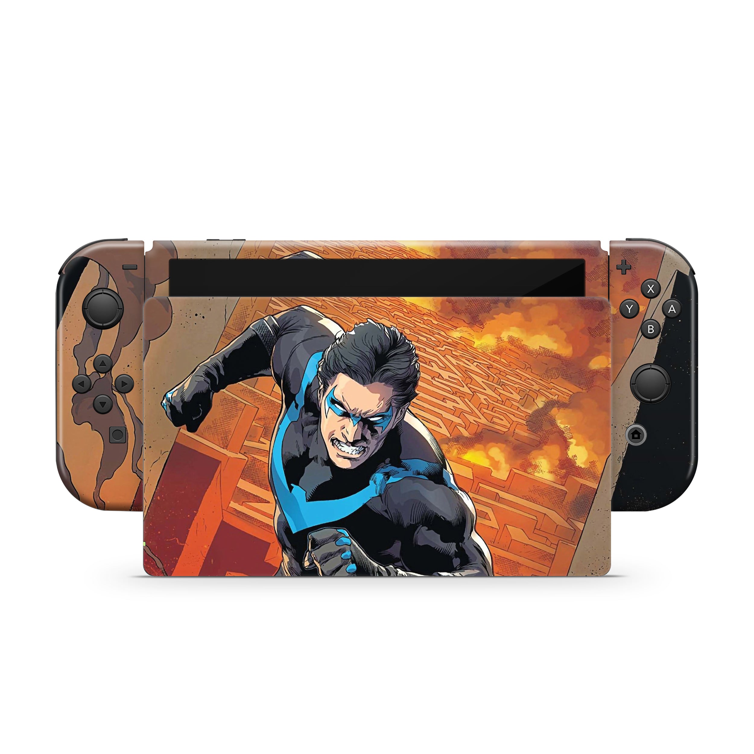 Shadow Vigilante v1 Nintendo Switch OLED Skin - Comics-inspired design