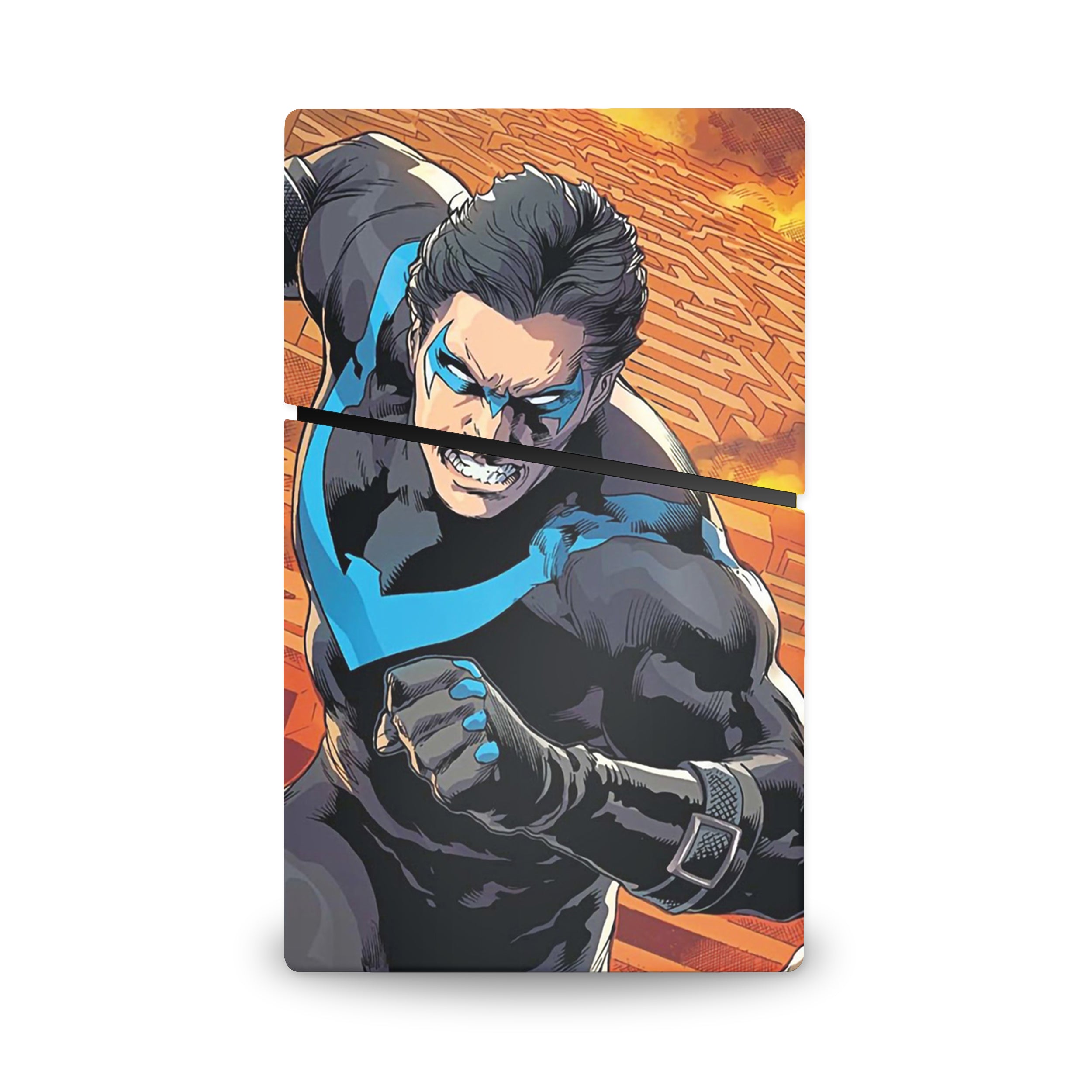 Shadow Vigilante v1 PS5 Slim Digital Skin - Comics-inspired design
