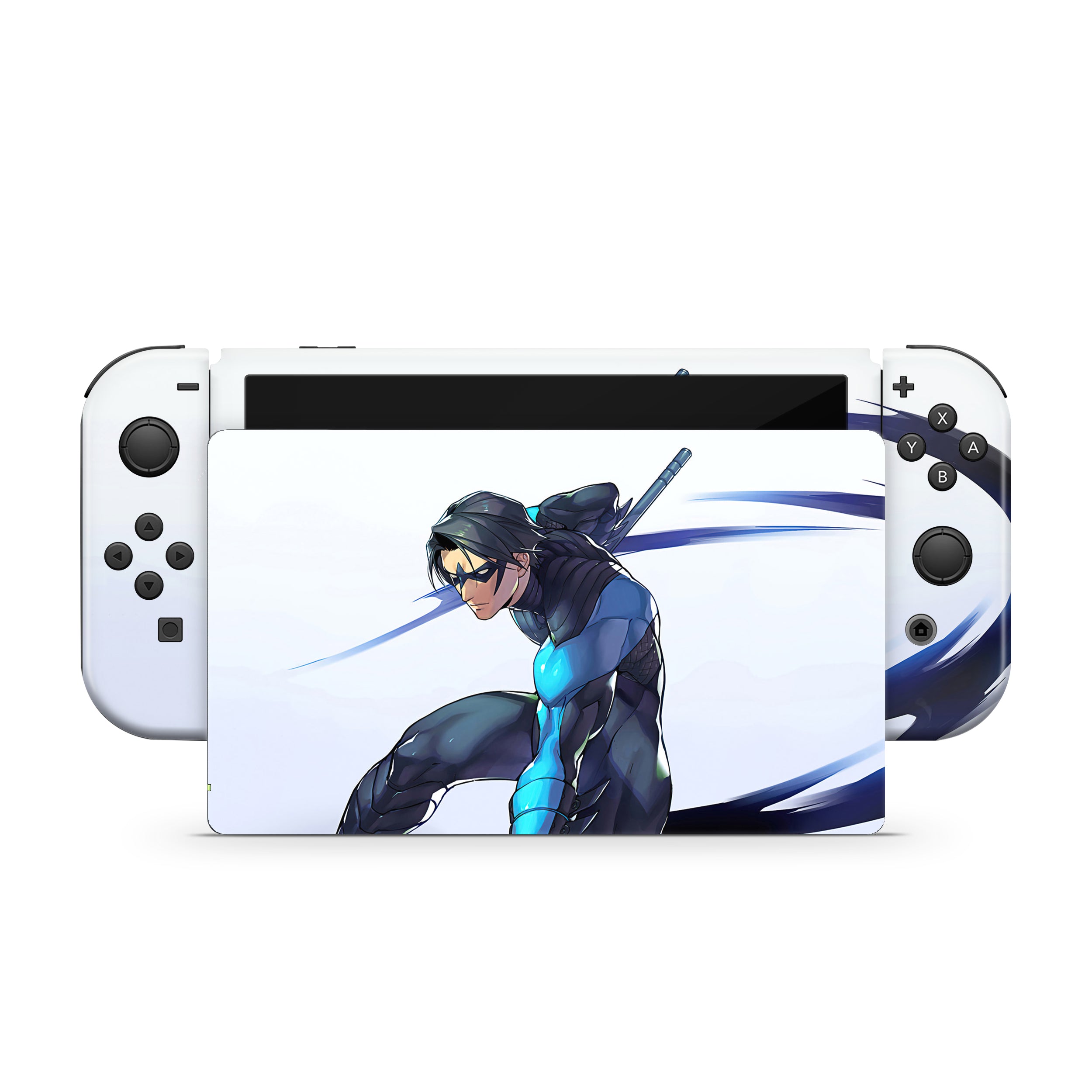 Shadow Vigilante v2 Nintendo Switch OLED Skin - Comics-inspired design
