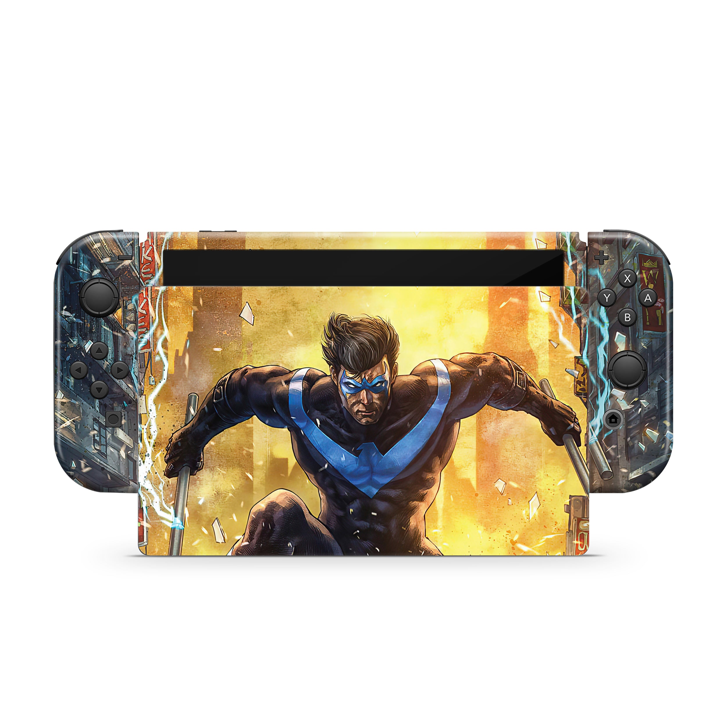 Shadow Vigilante v3 Nintendo Switch OLED Skin - Comics-inspired design