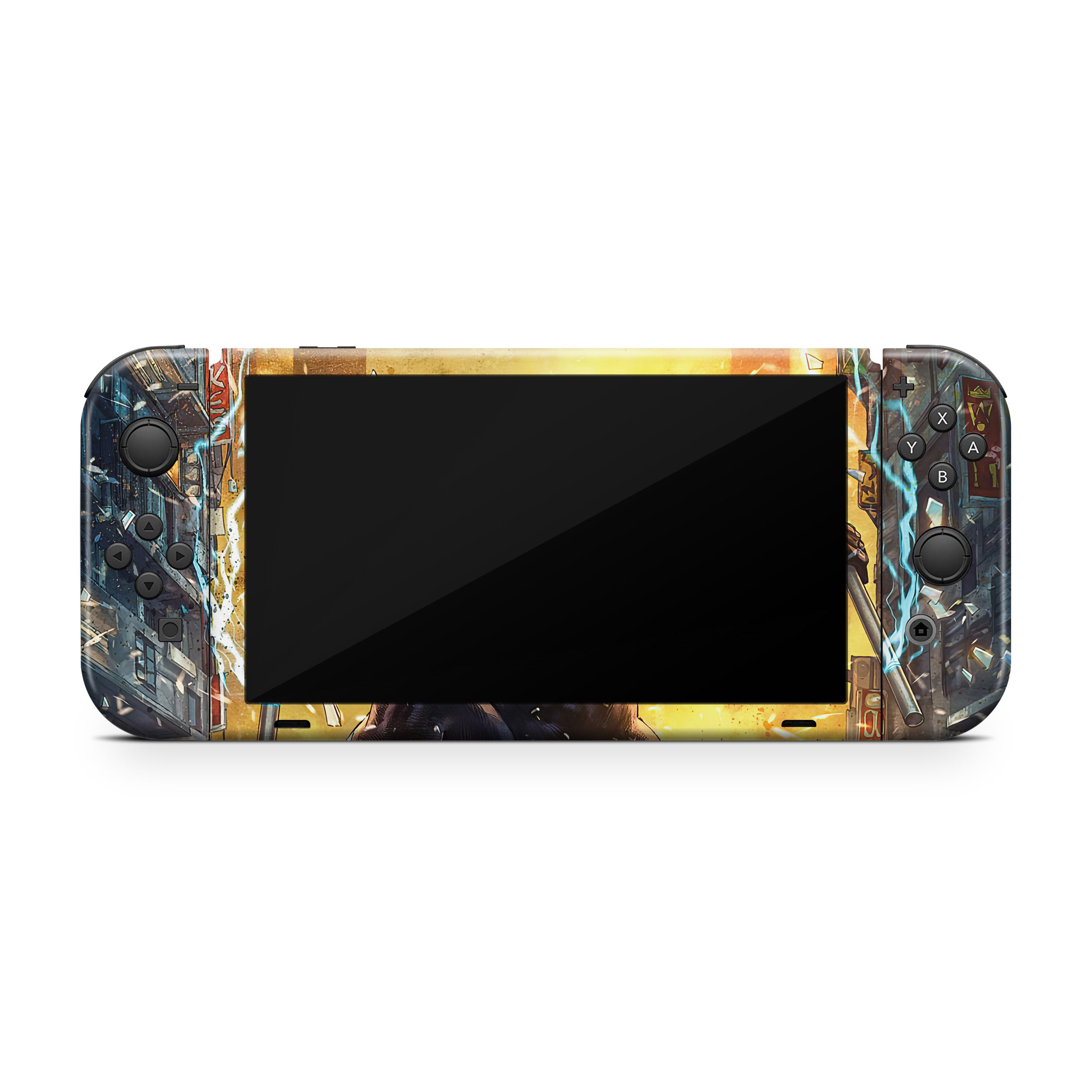Shadow Vigilante v3 Nintendo Switch OLED Skin - Comics-inspired design