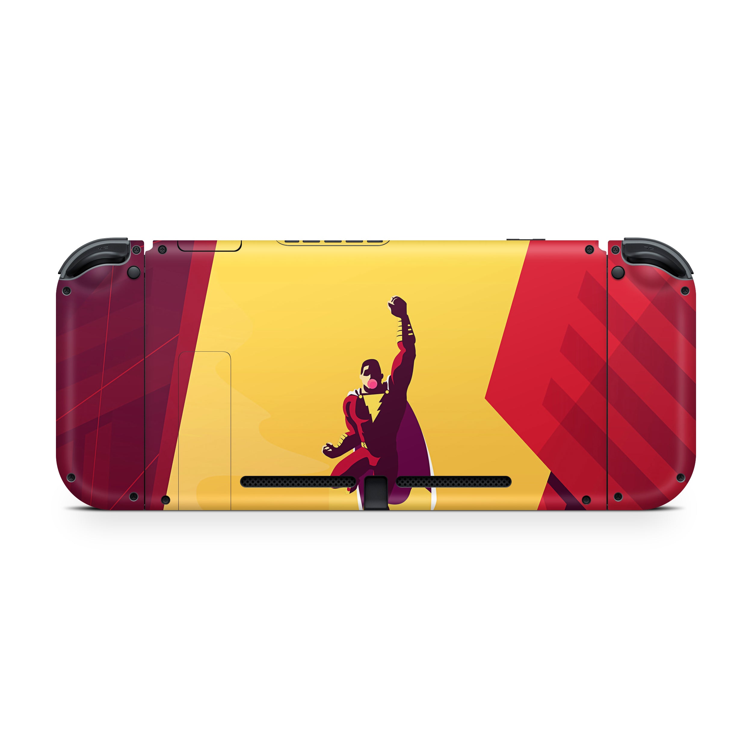 Thunder Champion v1 Nintendo Switch OLED Skin - Comics-inspired design