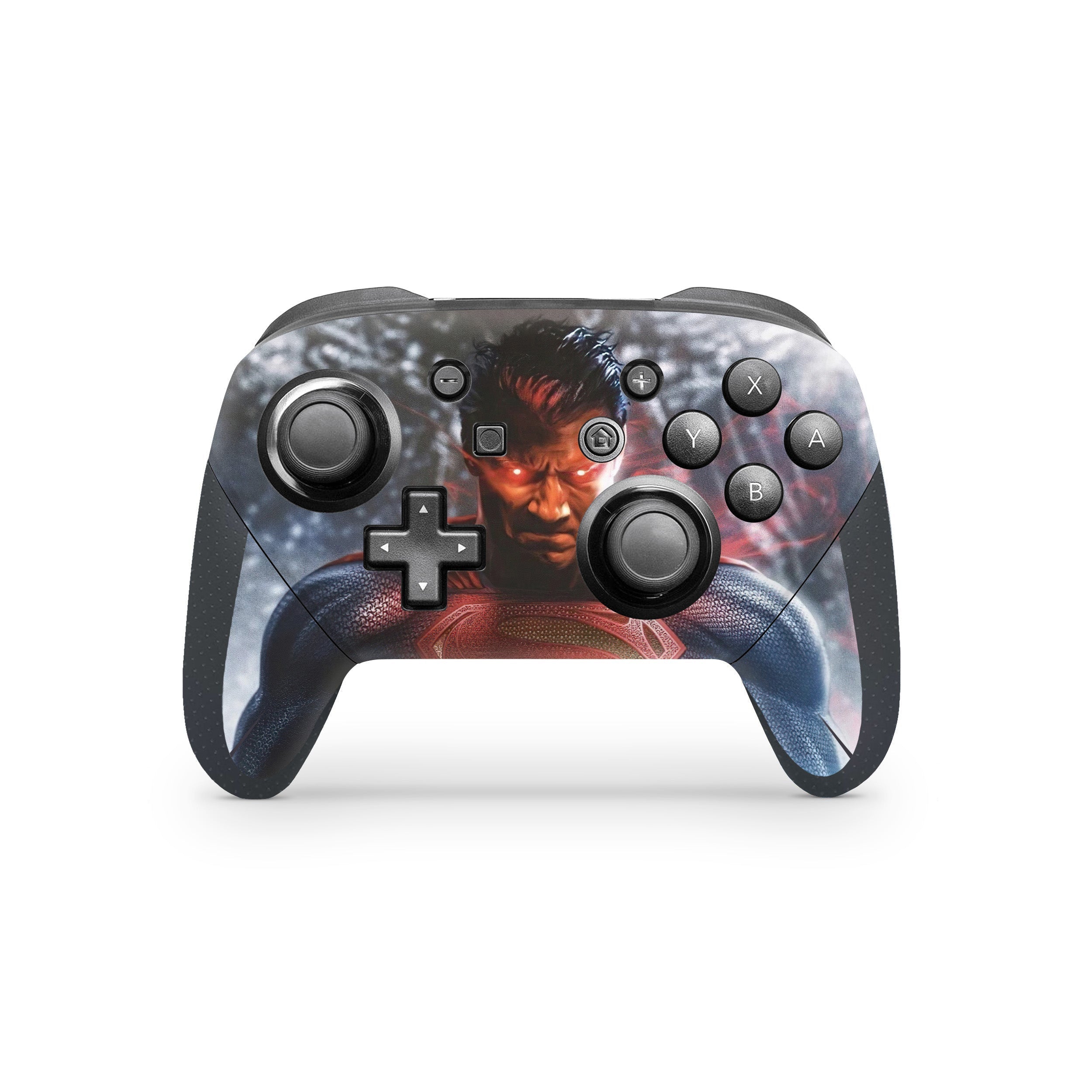 Hero of Steel v2 Nintendo Switch Pro Controller Skin - Comics-inspired design