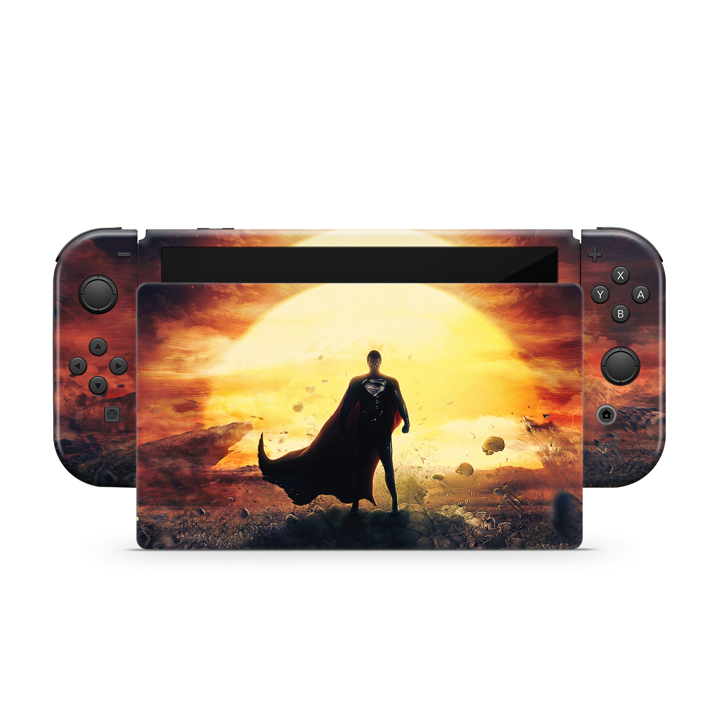 Hero of Steel v4 Nintendo Switch OLED Skin - Comics-inspired design