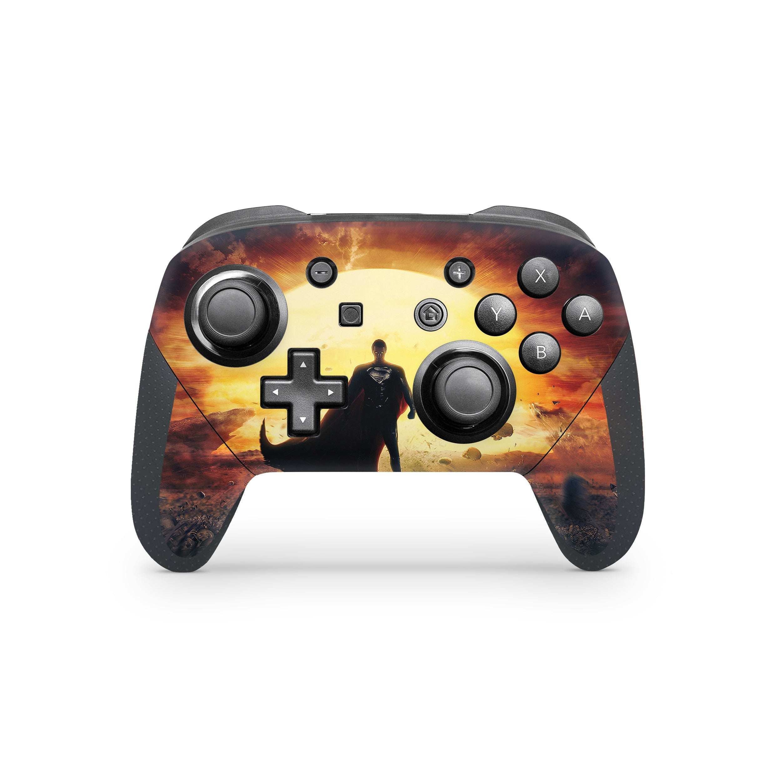 Hero of Steel v4 Nintendo Switch Pro Controller Skin - Comics-inspired design