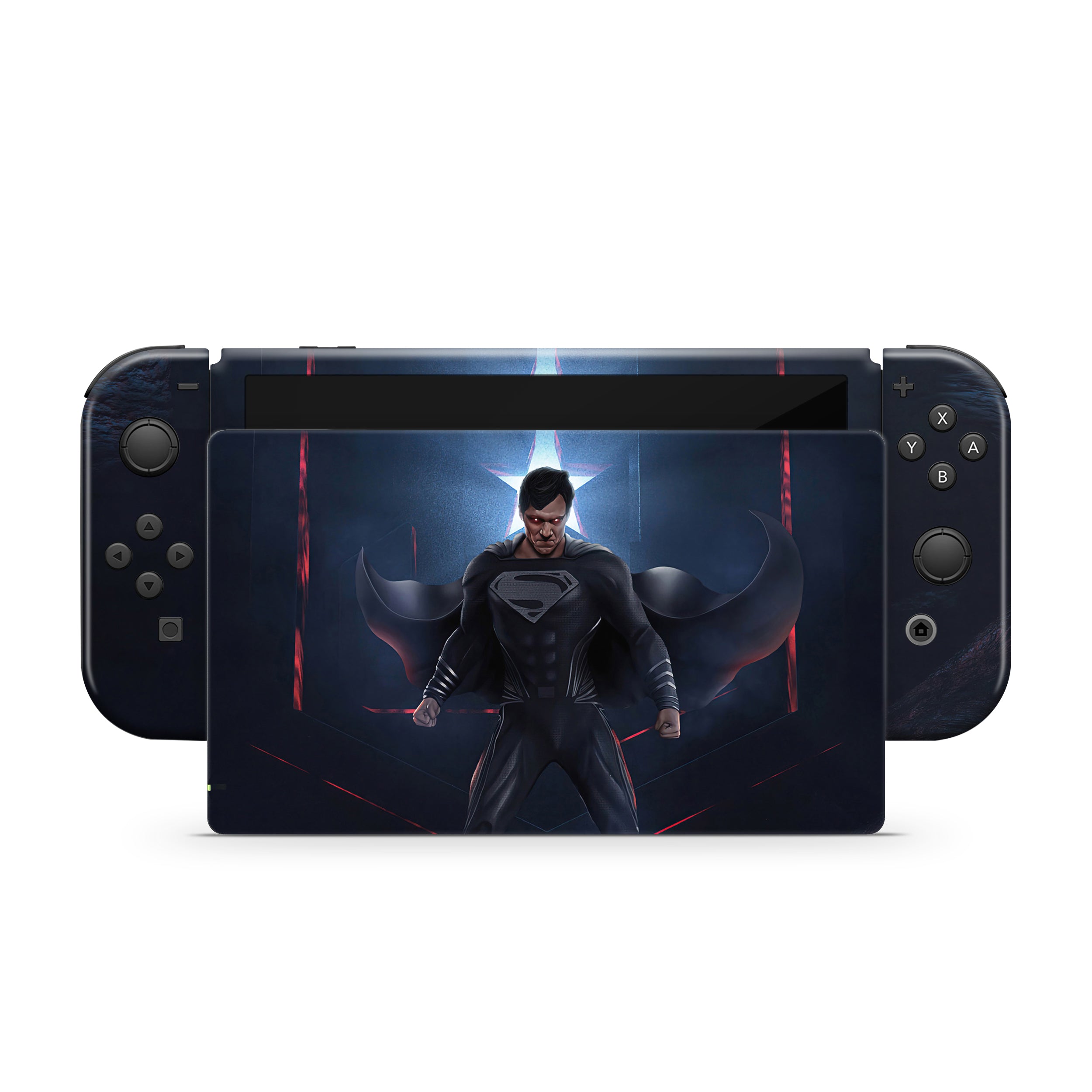 Hero of Steel v7 Nintendo Switch OLED Skin - Comics-inspired design