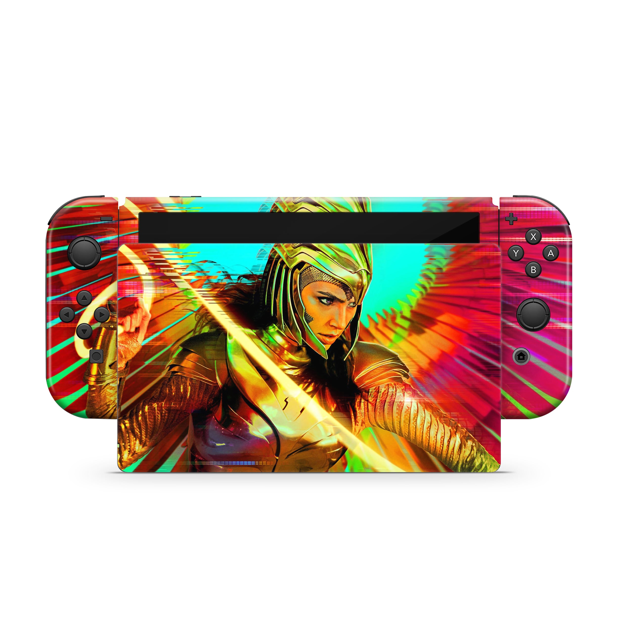 Amazon Goddess v6 Nintendo Switch OLED Skin - Comics-inspired design