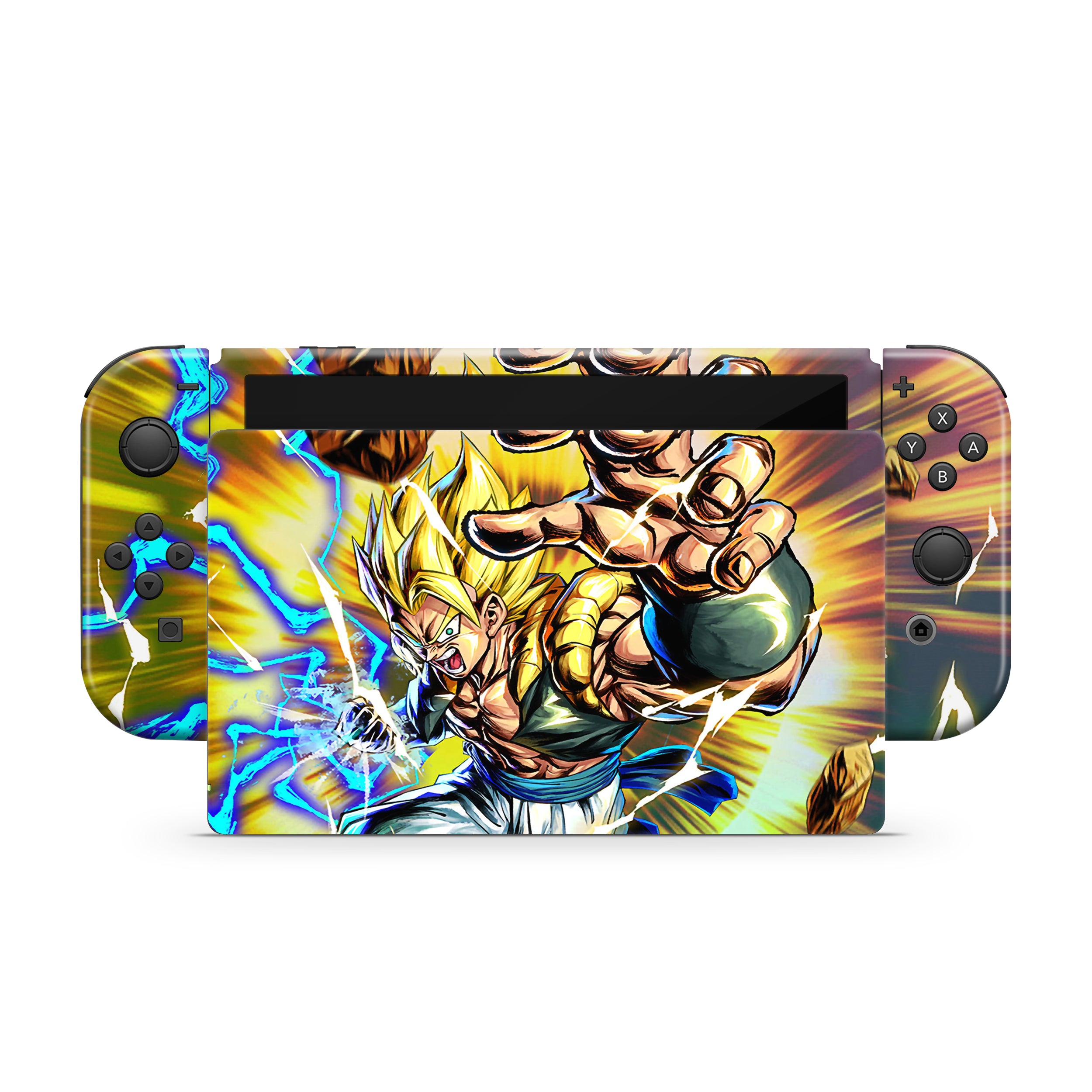 Fusion Warrior v4 Nintendo Switch OLED Skin - Anime-inspired design