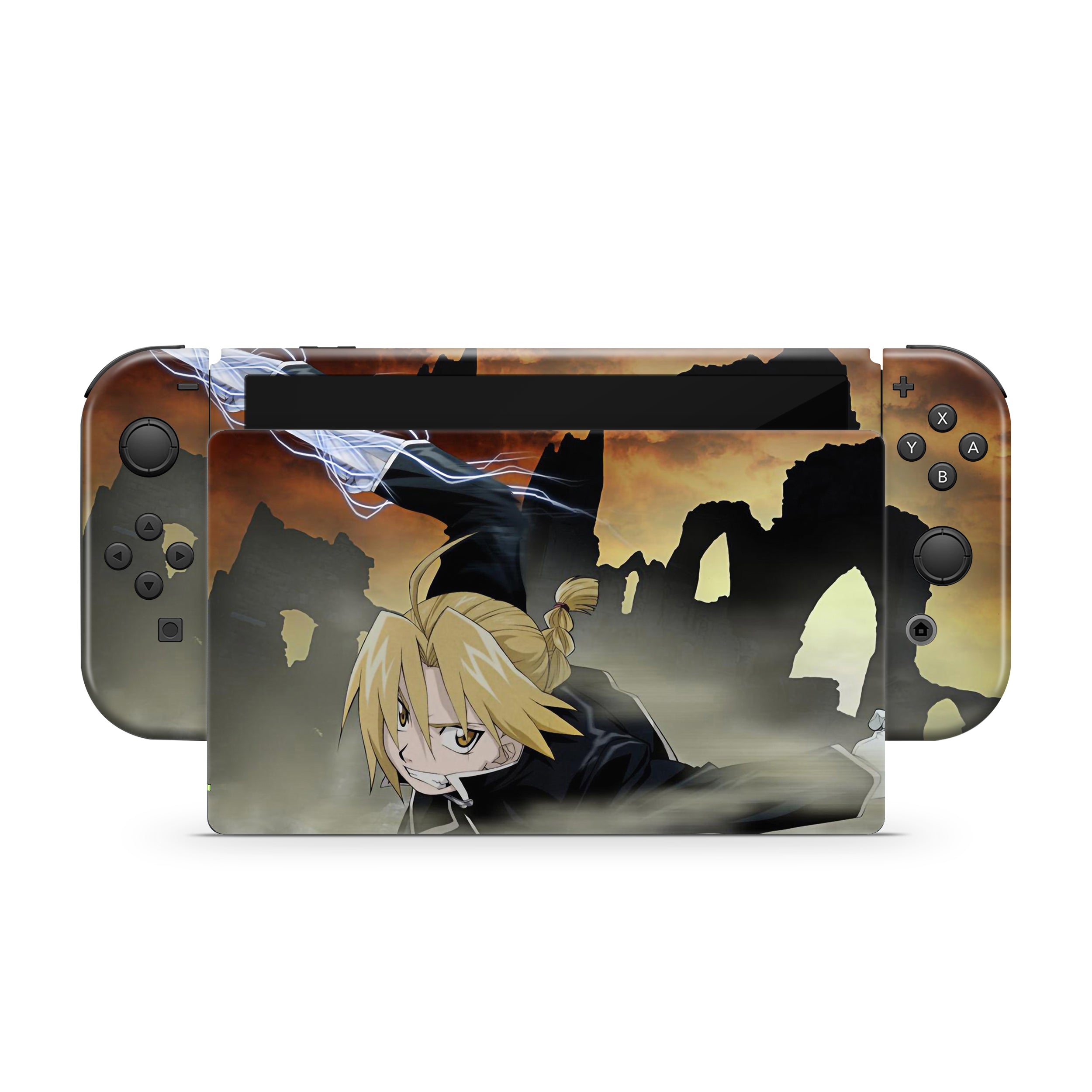 Alchemist Champion v2 Nintendo Switch OLED Skin - Anime-inspired design