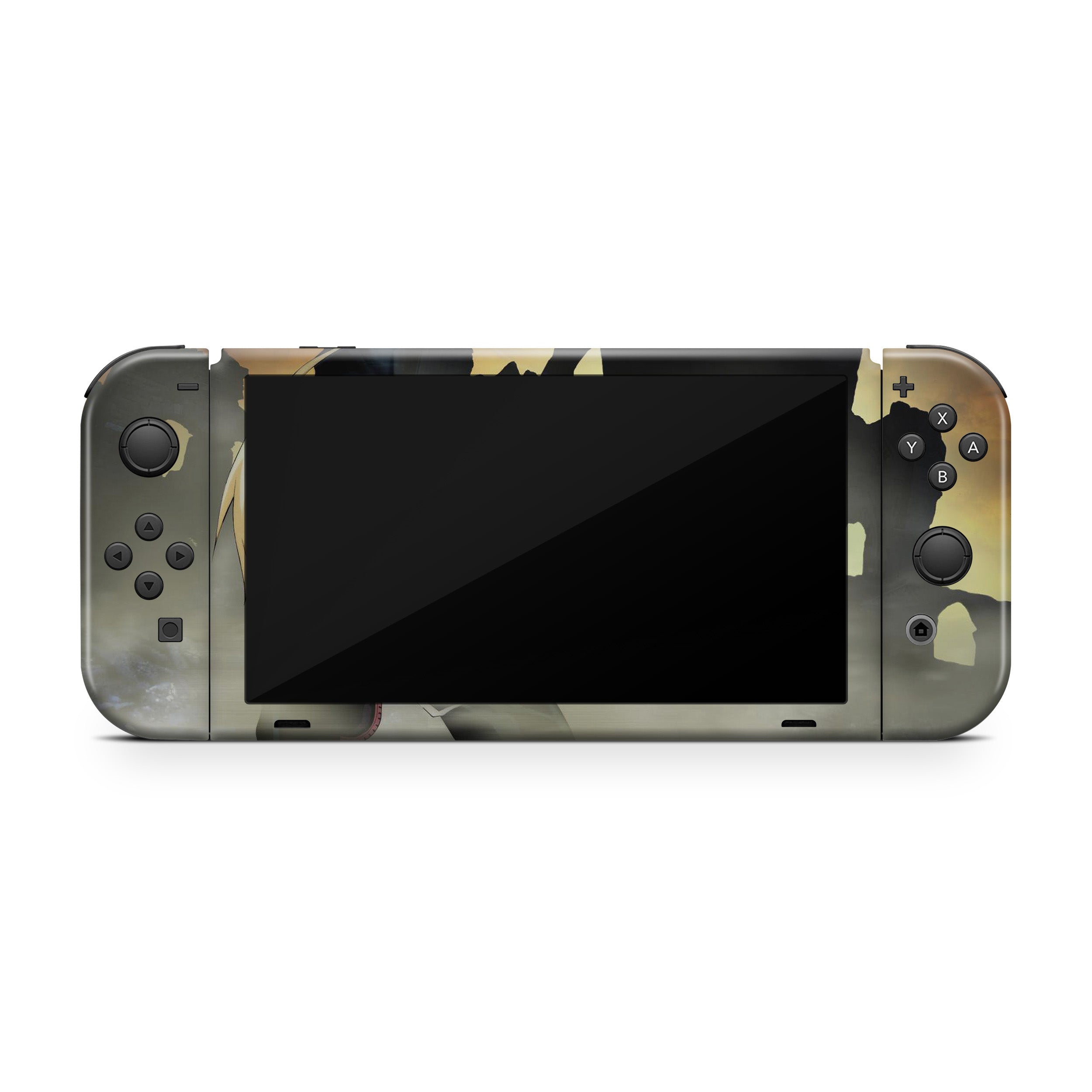 Alchemist Champion v2 Nintendo Switch OLED Skin - Anime-inspired design