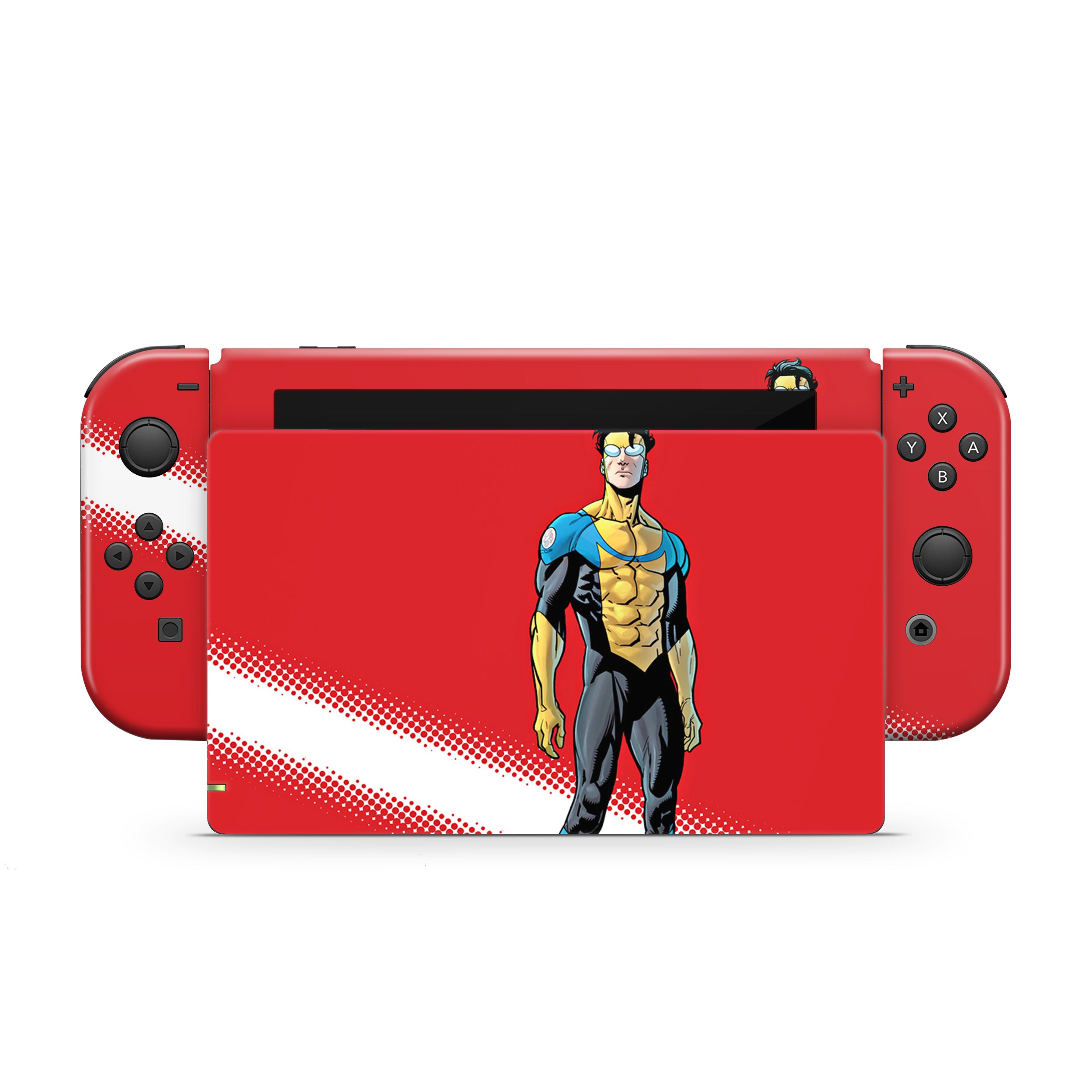 Indomitable Hero v1 Nintendo Switch Skin - Comics-inspired design
