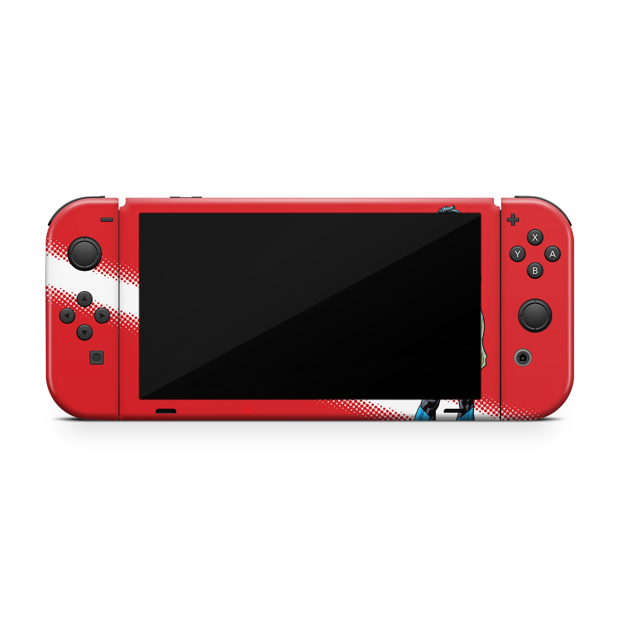 Indomitable Hero v1 Nintendo Switch OLED Skin - Comics-inspired design