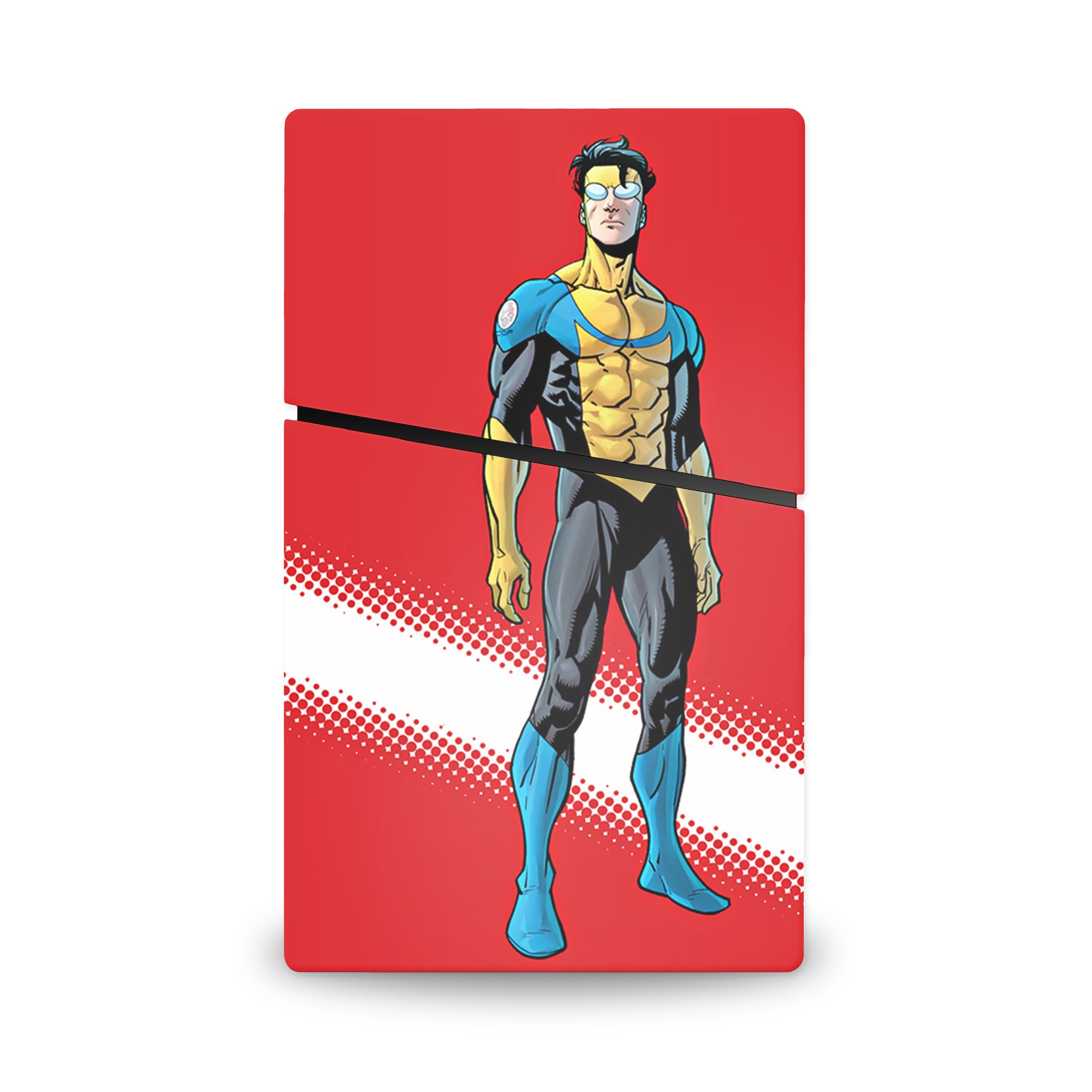 Indomitable Hero v1 PS5 Slim Digital Skin - Comics-inspired design
