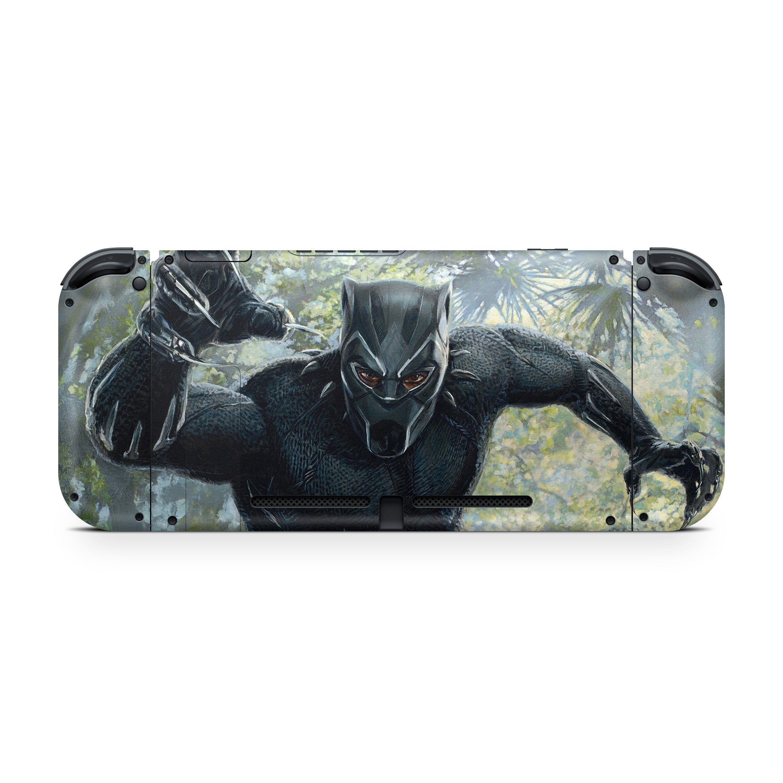 Panther Warrior v8 Nintendo Switch OLED Skin - Comics-inspired design