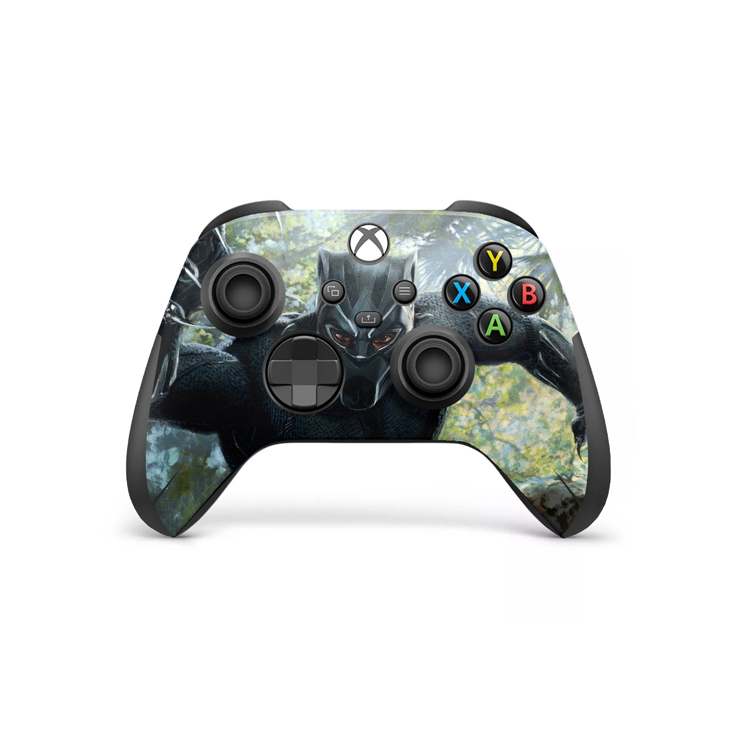 Panther Warrior v8 Xbox Series Controller Skin - Comics-inspired design