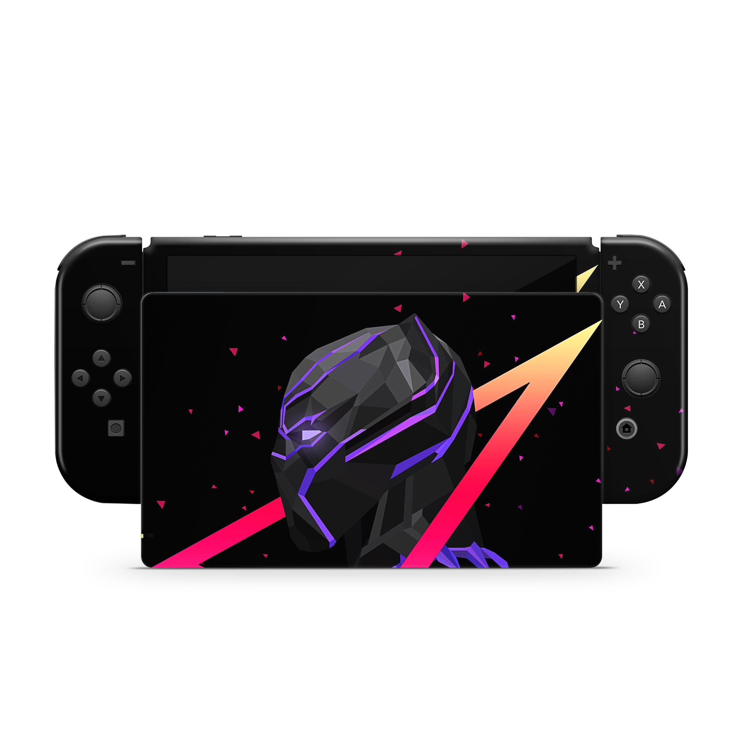 Panther Warrior v13 Nintendo Switch OLED Skin - Comics-inspired design