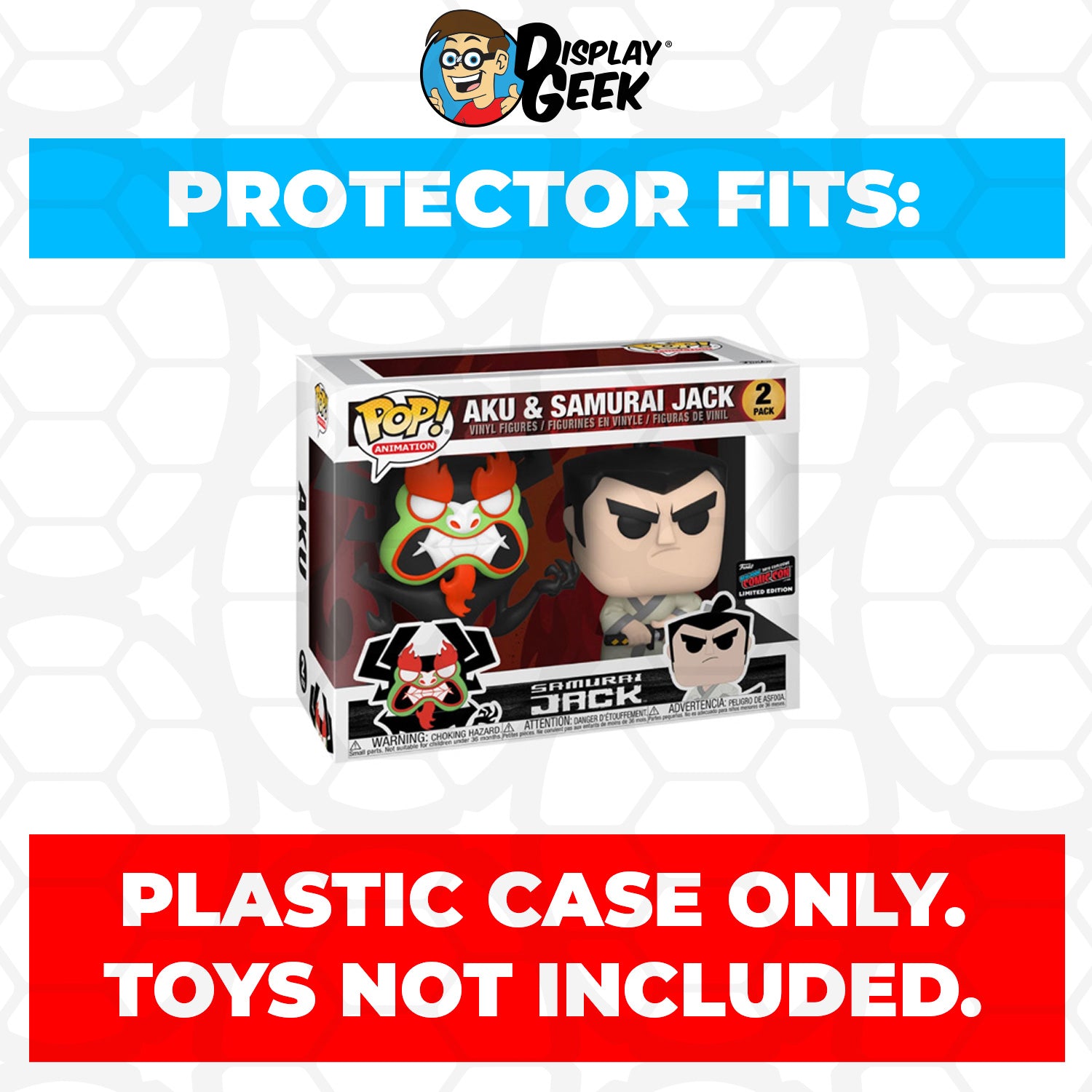 Pop Protector for 2 Pack Aku & Samurai Jack NYCC Funko Pop