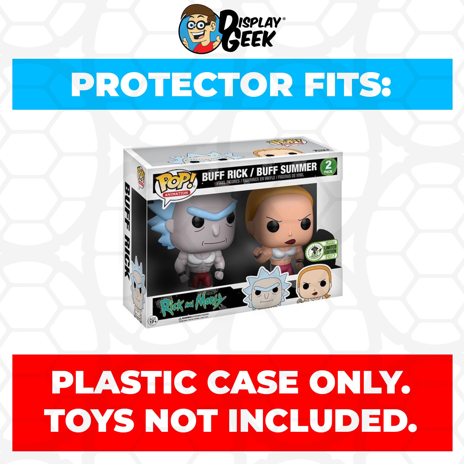 Pop Protector for 2 Pack Buff Rick & Buff Summer ECCC Funko Pop