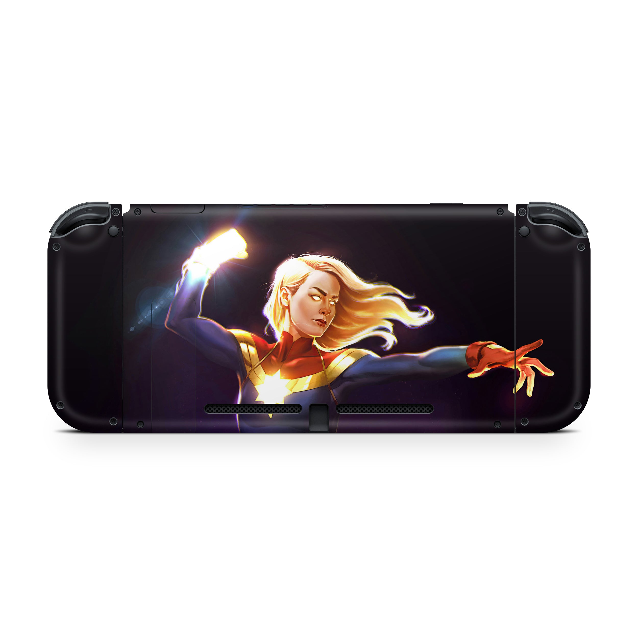 Galactic Champion v6 Nintendo Switch OLED Skin - Comics-inspired design