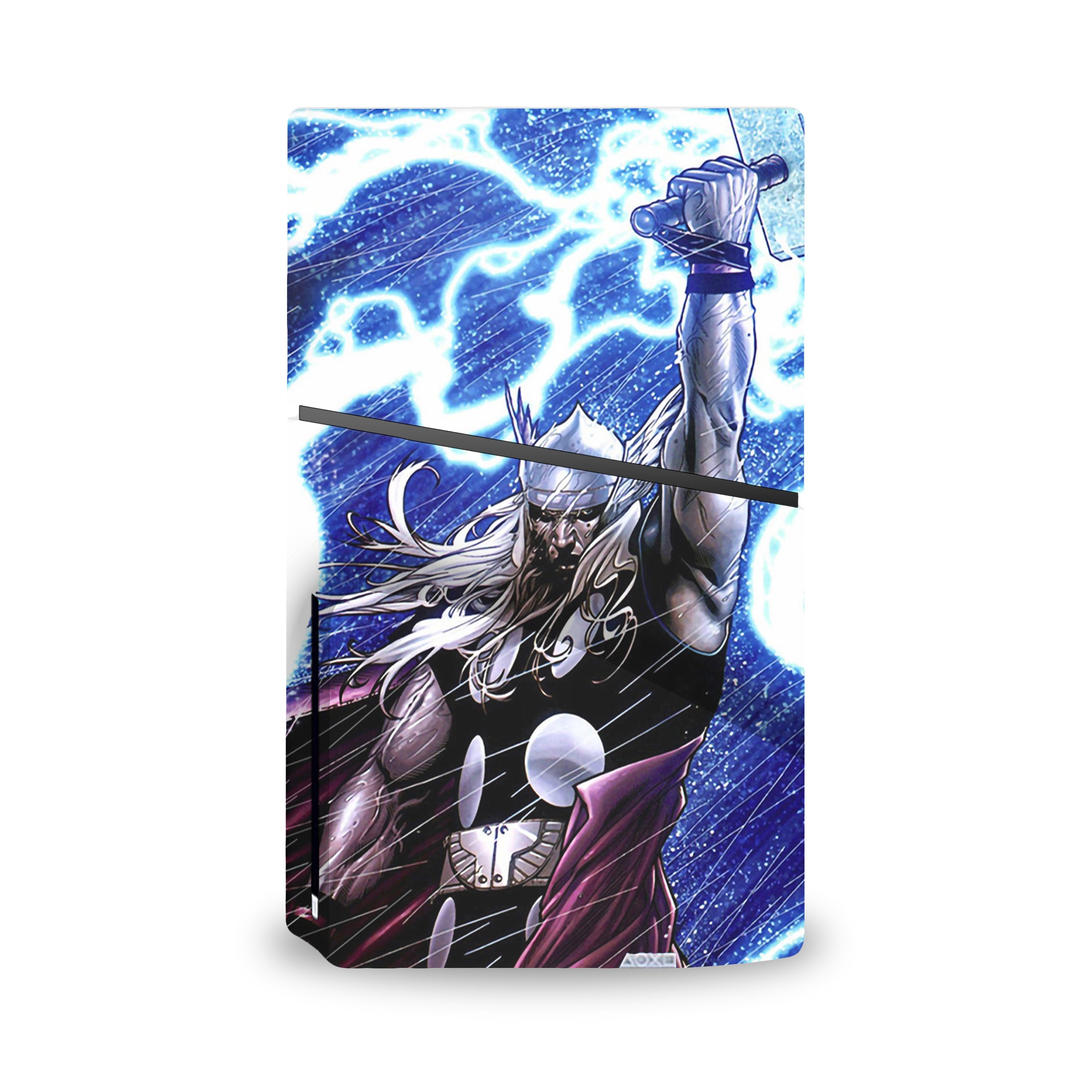 Thunder God v6 PS5 Slim Skin - Comics-inspired design