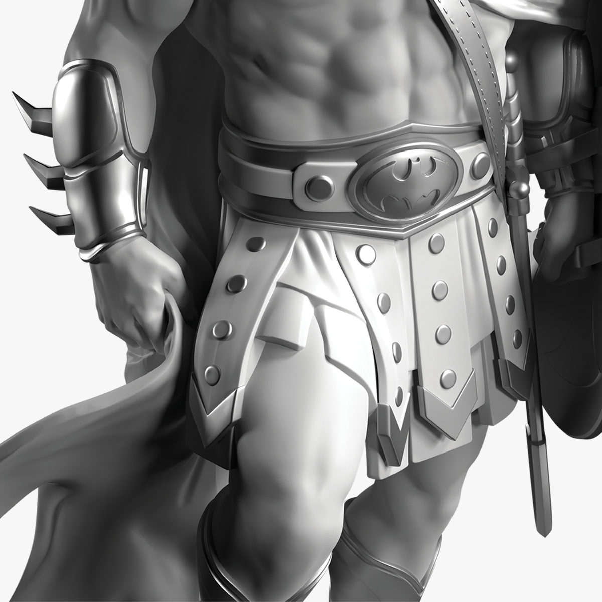 Batman: Champion of Gotham City Statue — Silver Edition