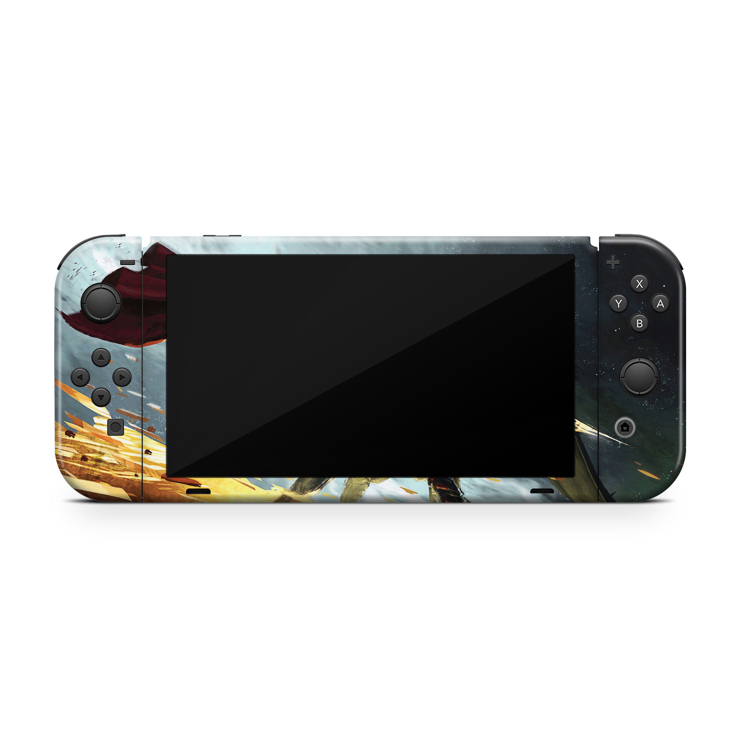 Thunder God v7 Nintendo Switch OLED Skin - Comics-inspired design