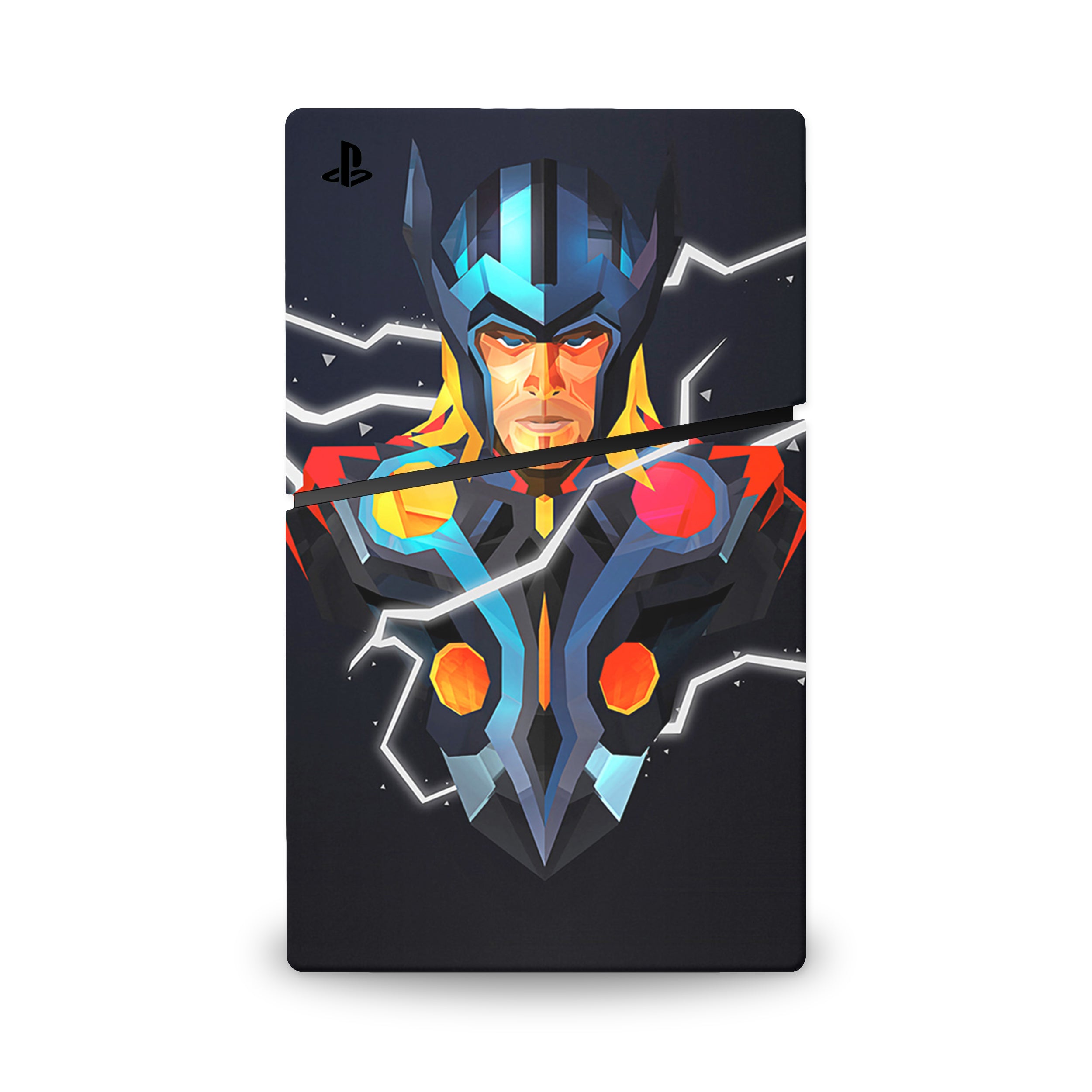 Thunder God v8 PS5 Slim Skin - Comics-inspired design
