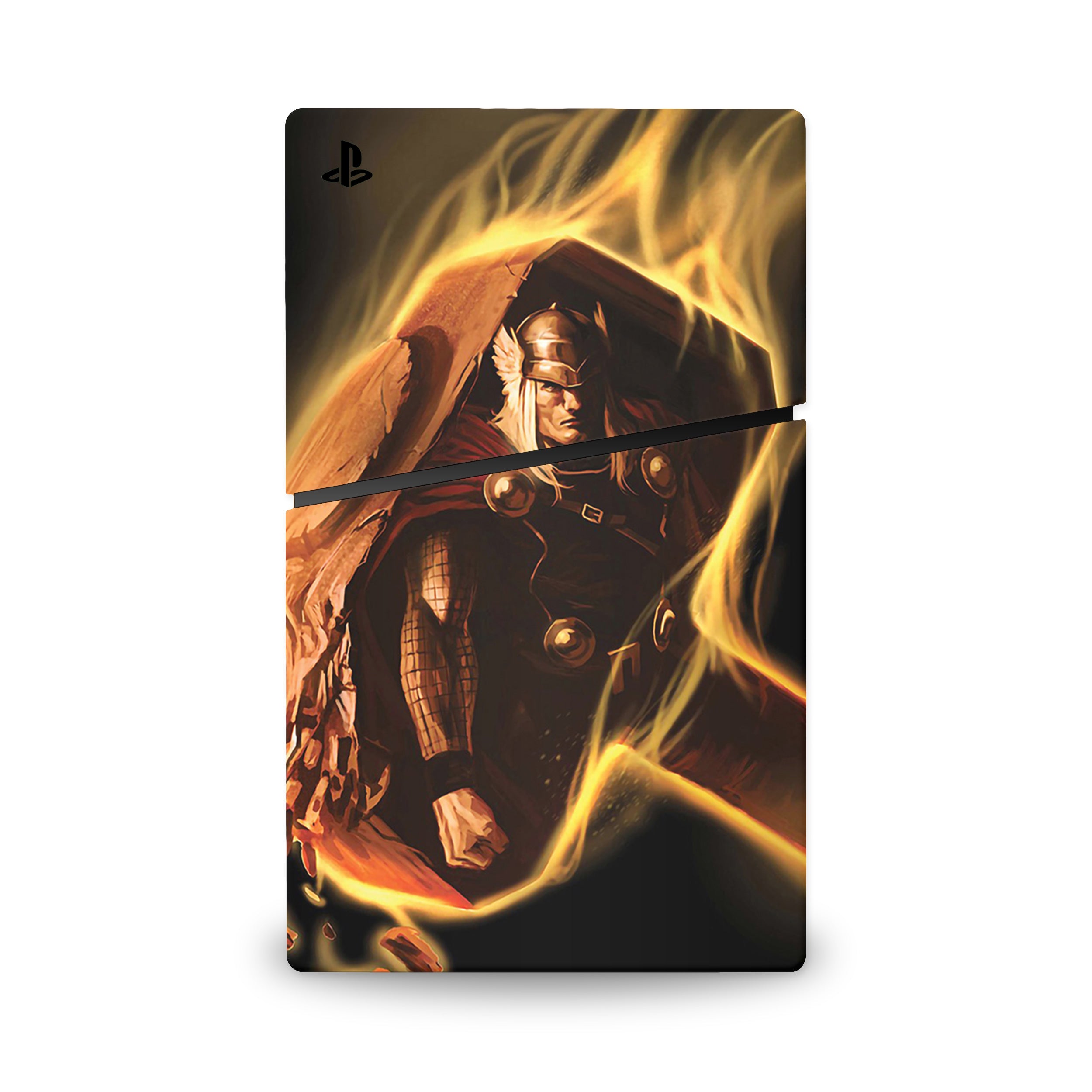 Thunder God v9 PS5 Slim Skin - Comics-inspired design