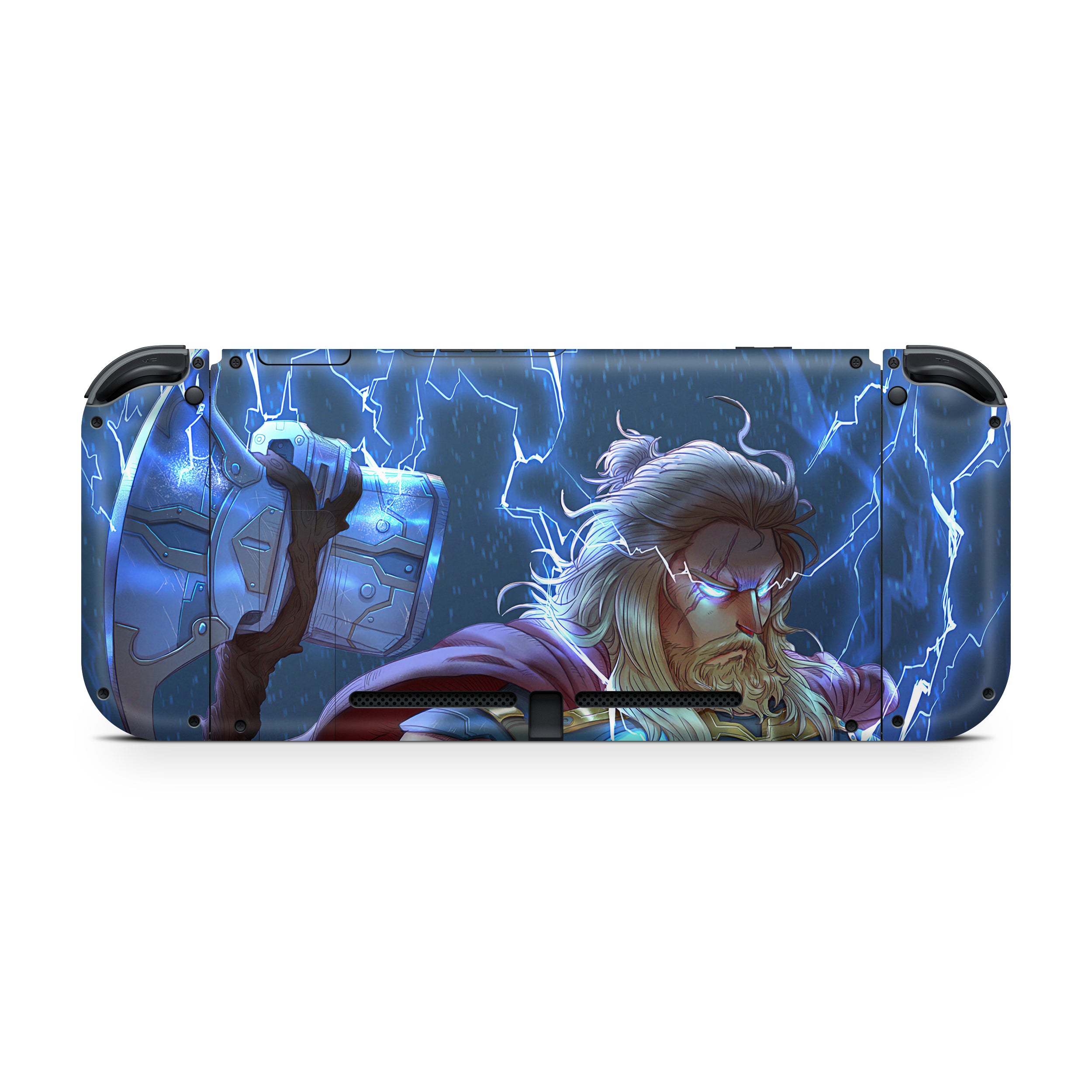 Thunder God v11 Nintendo Switch OLED Skin - Comics-inspired design