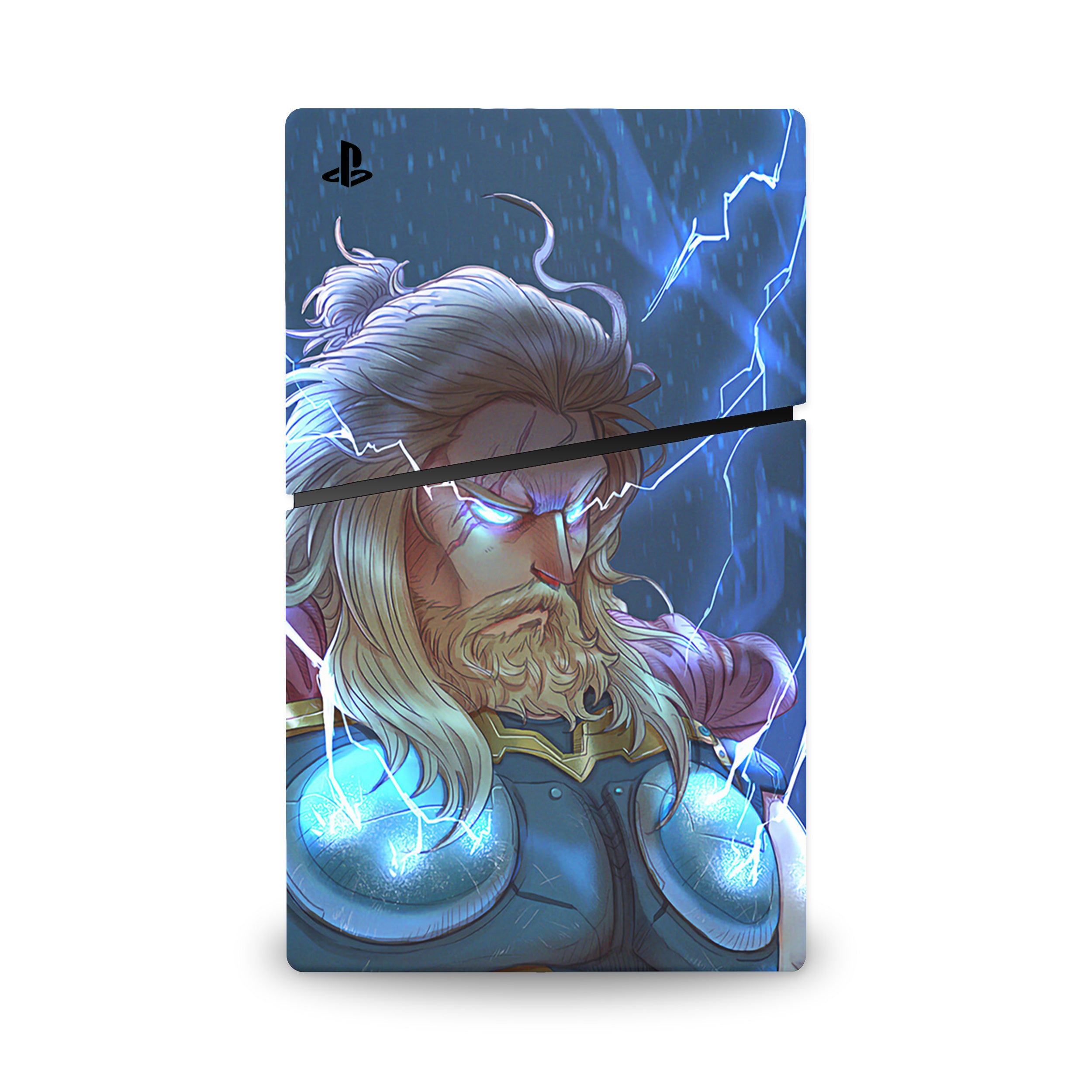 Thunder God v11 PS5 Slim Digital Skin - Comics-inspired design