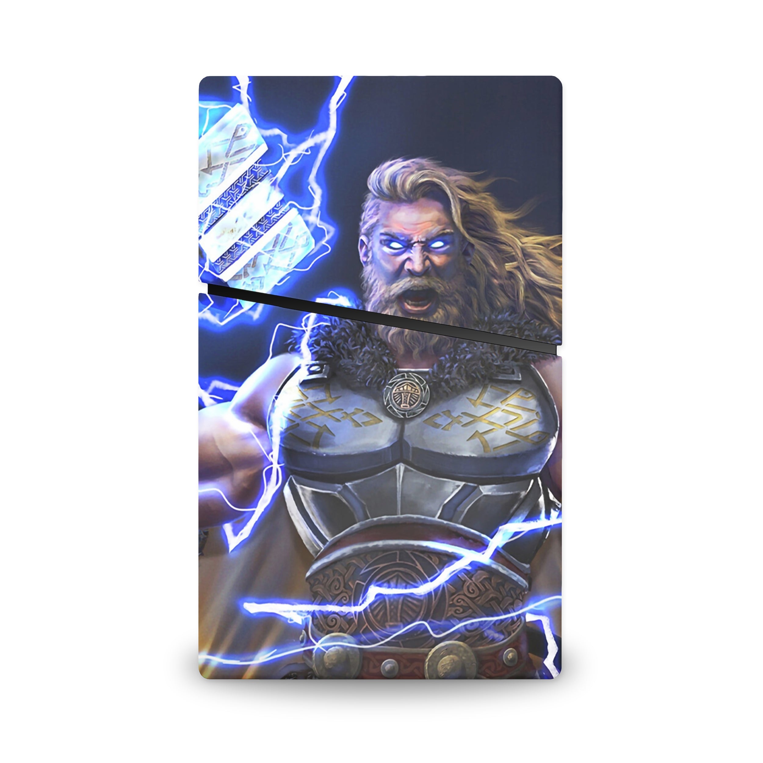 Thunder God v12 PS5 Slim Digital Skin - Comics-inspired design