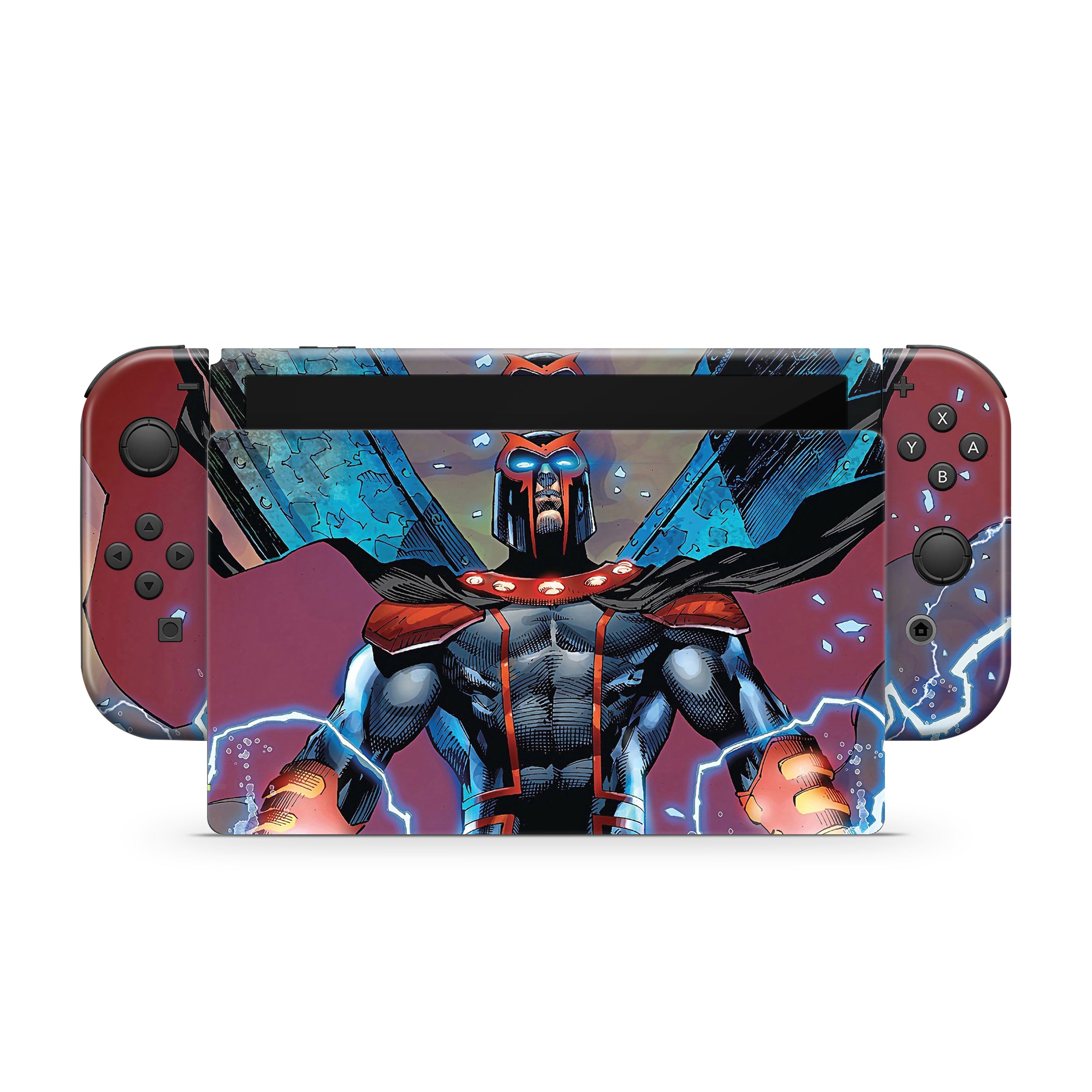 Master of Magnetism v5 Nintendo Switch OLED Skin - Comics-inspired design