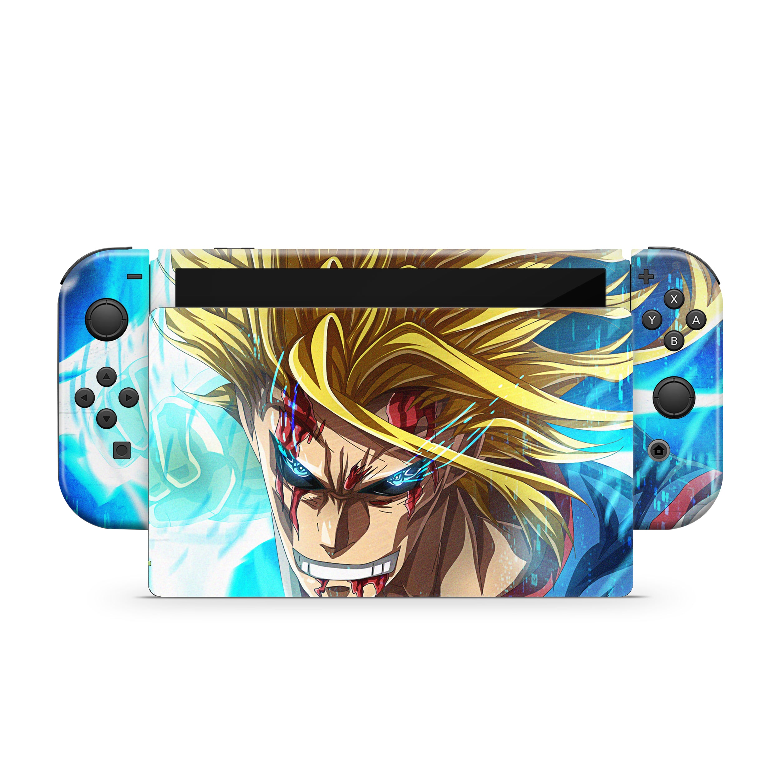 Hero of Might v3 Nintendo Switch OLED Skin - Anime-inspired design