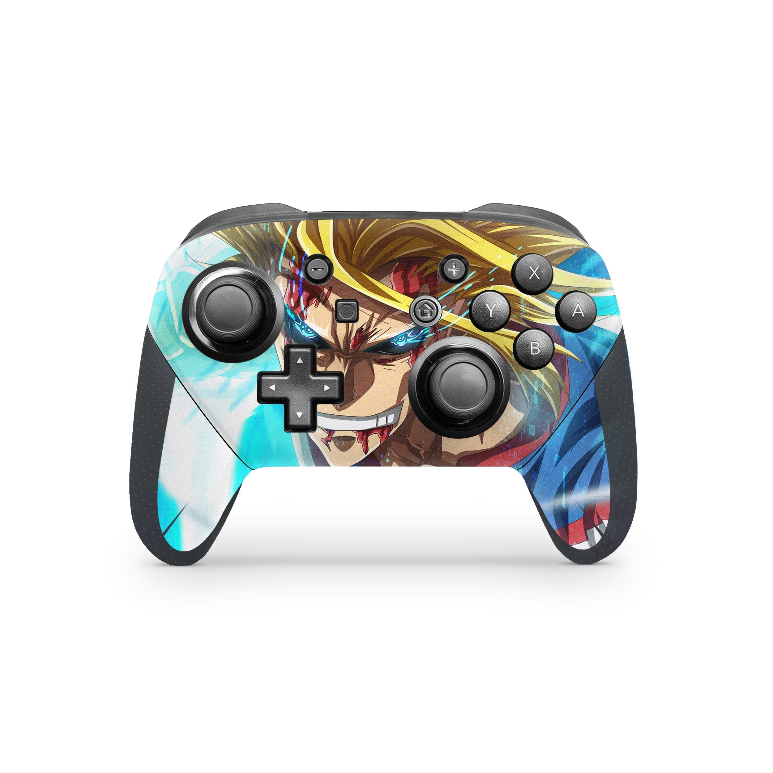 Hero of Might v3 Nintendo Switch Pro Controller Skin - Anime-inspired design