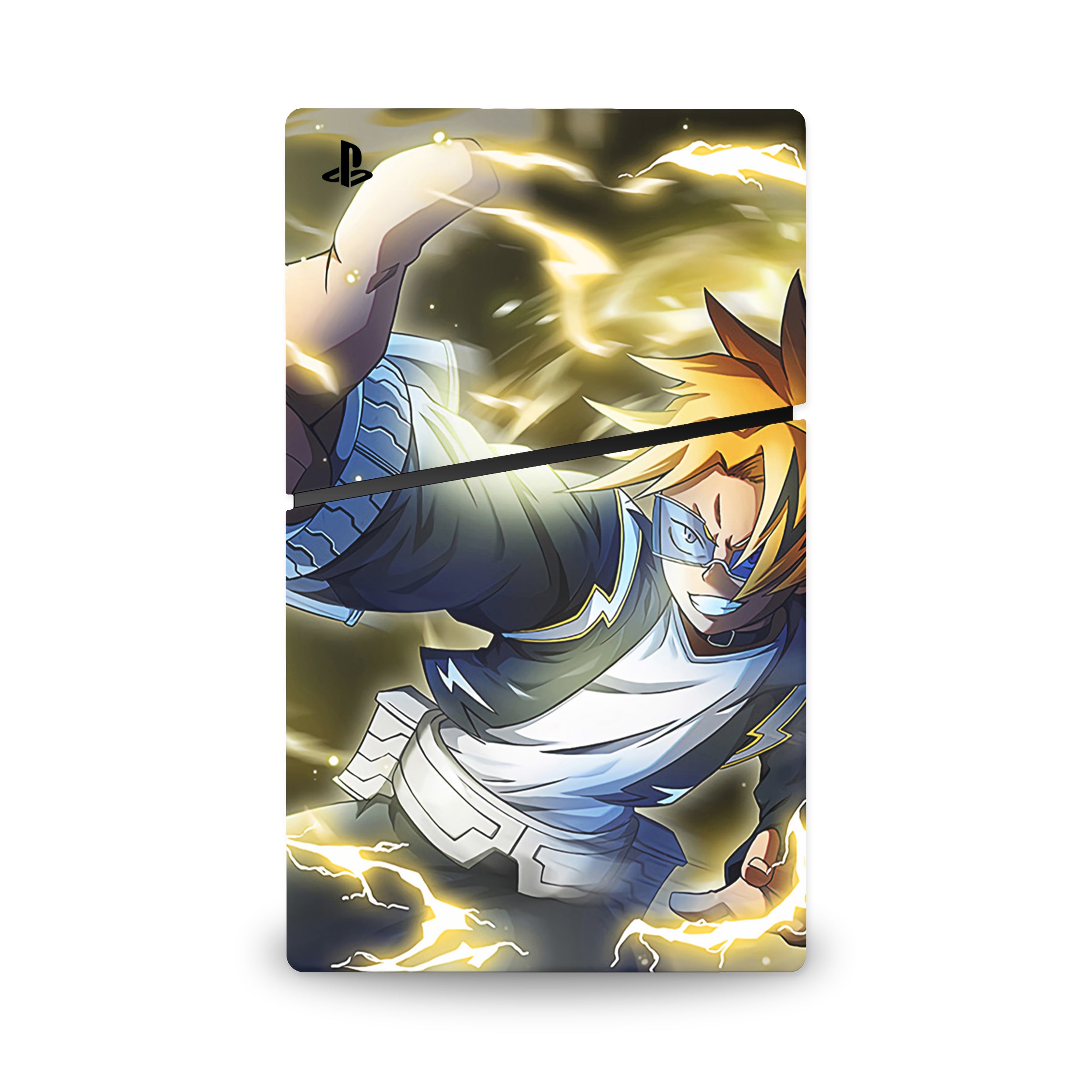 Electric Hero v1 PS5 Slim Digital Skin - Anime-inspired design