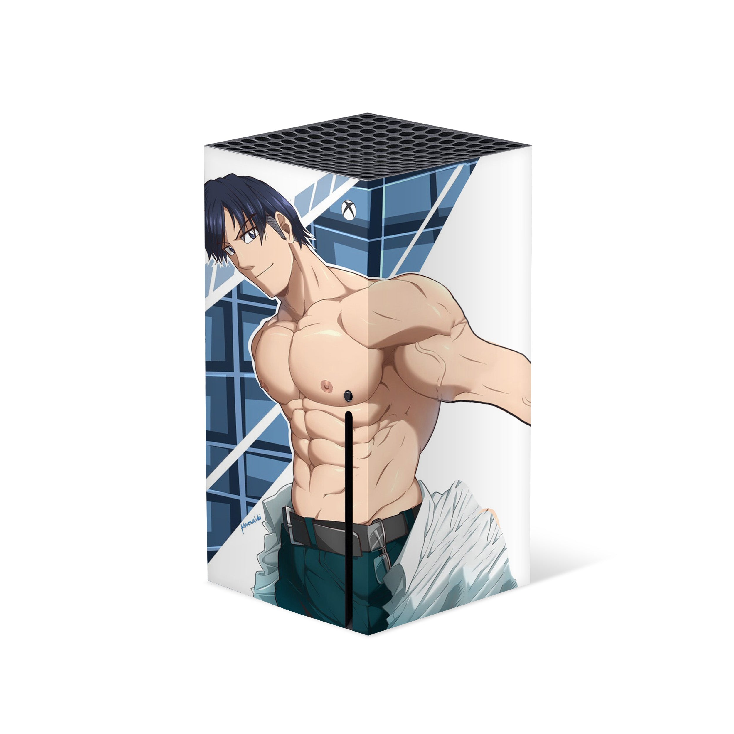 Speedforce Hero v1 Xbox Series X Skin - Anime-inspired design