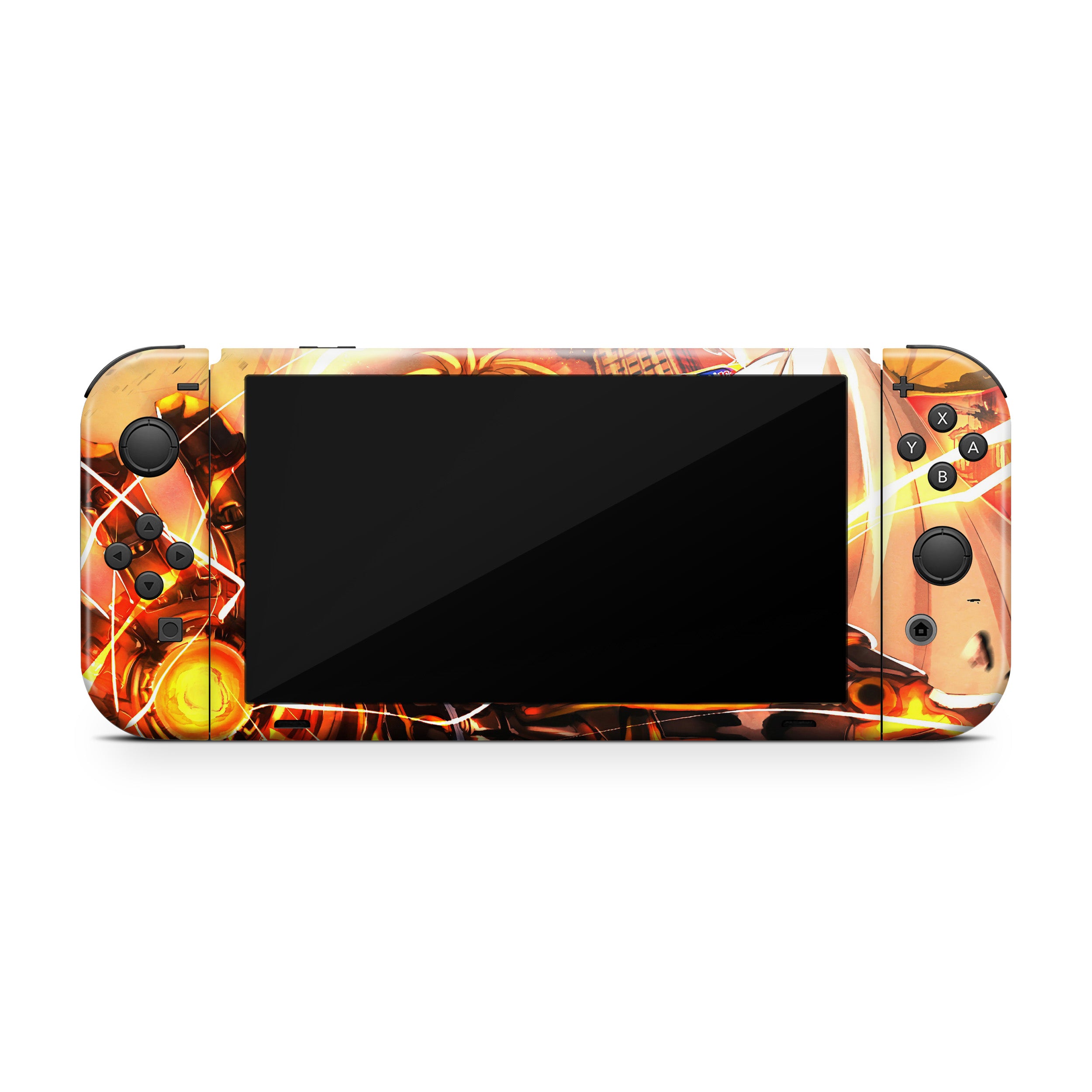 Cybernetic Warrior v1 Nintendo Switch OLED Skin - Anime-inspired design