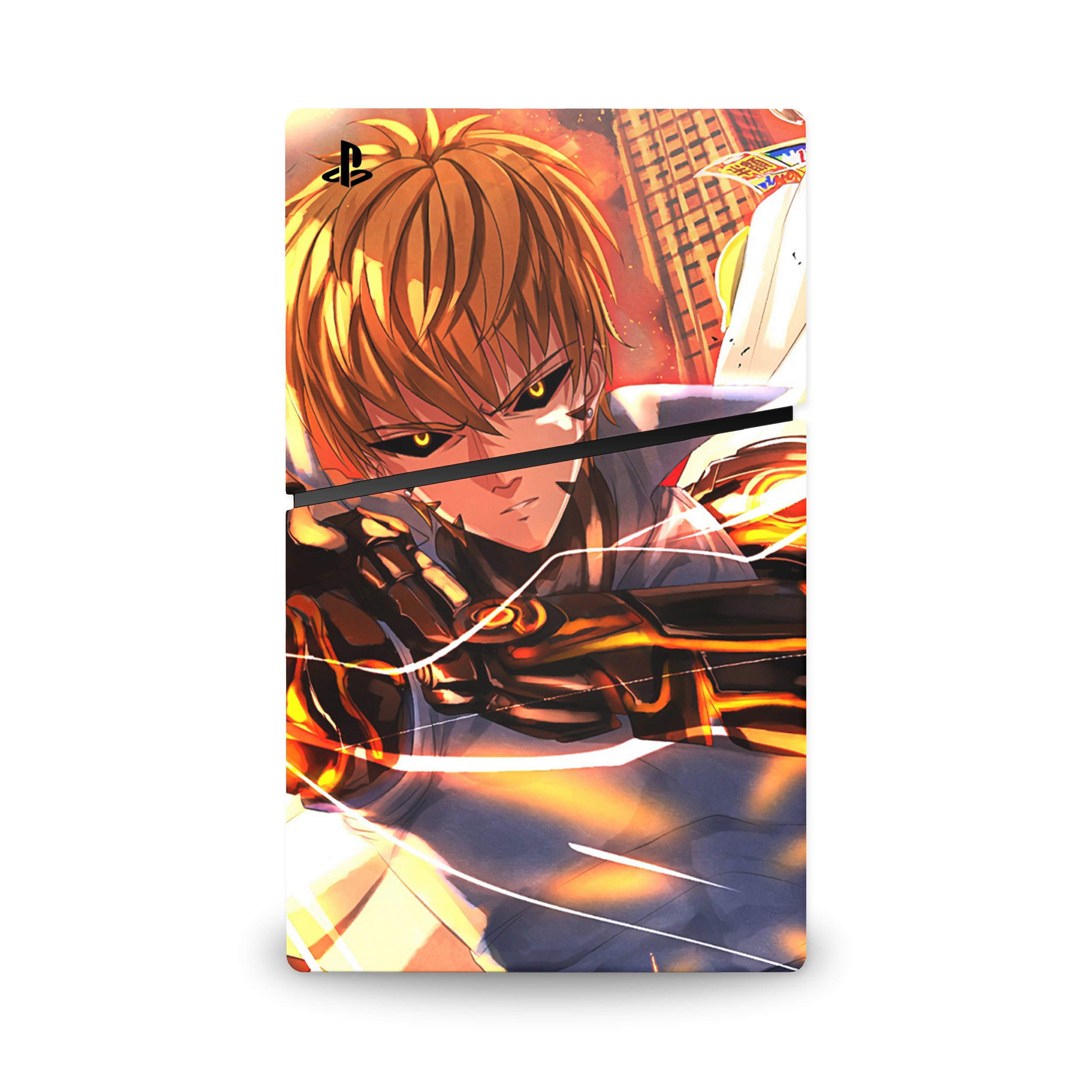 Cybernetic Warrior v1 PS5 Slim Skin - Anime-inspired design