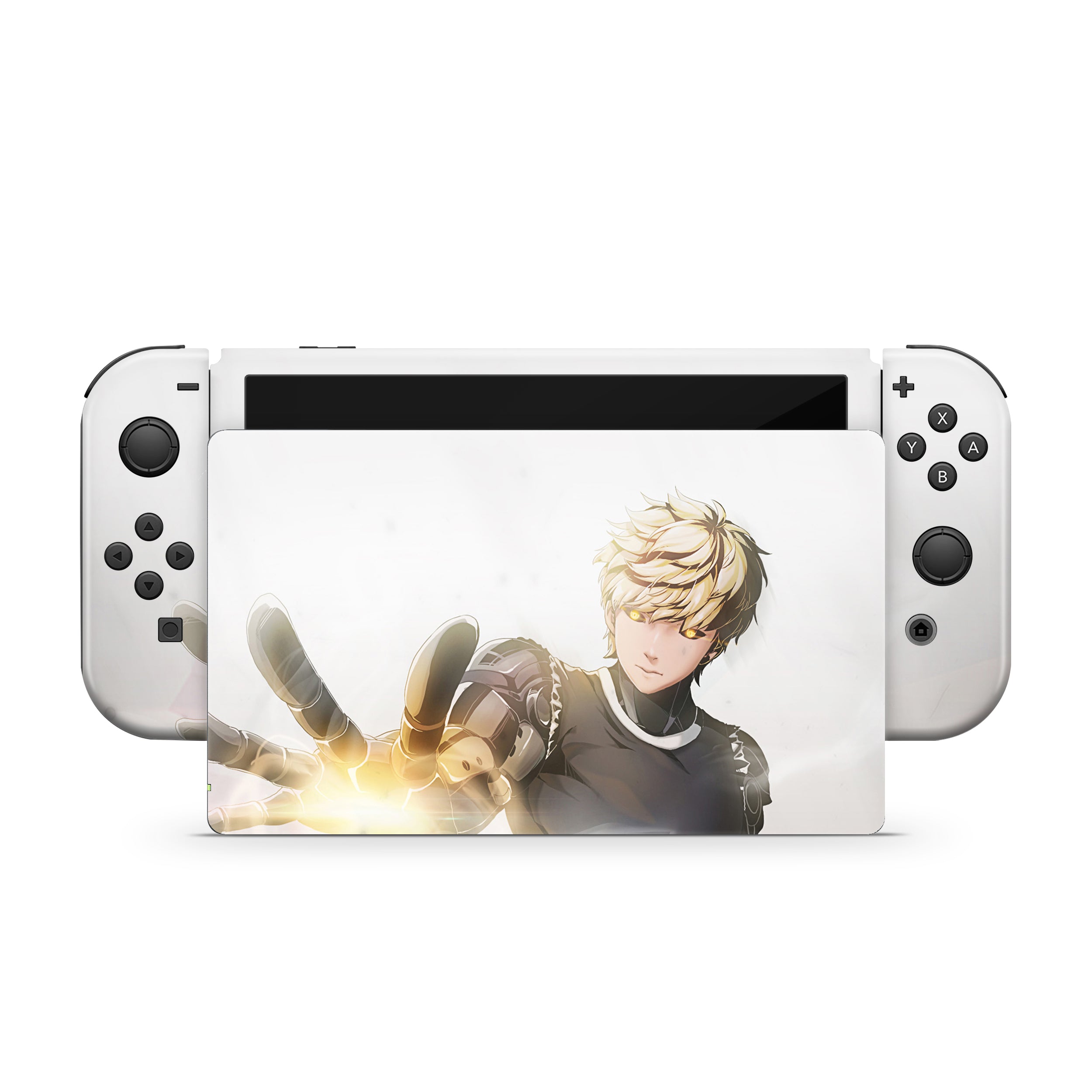 Cybernetic Warrior v2 Nintendo Switch OLED Skin - Anime-inspired design