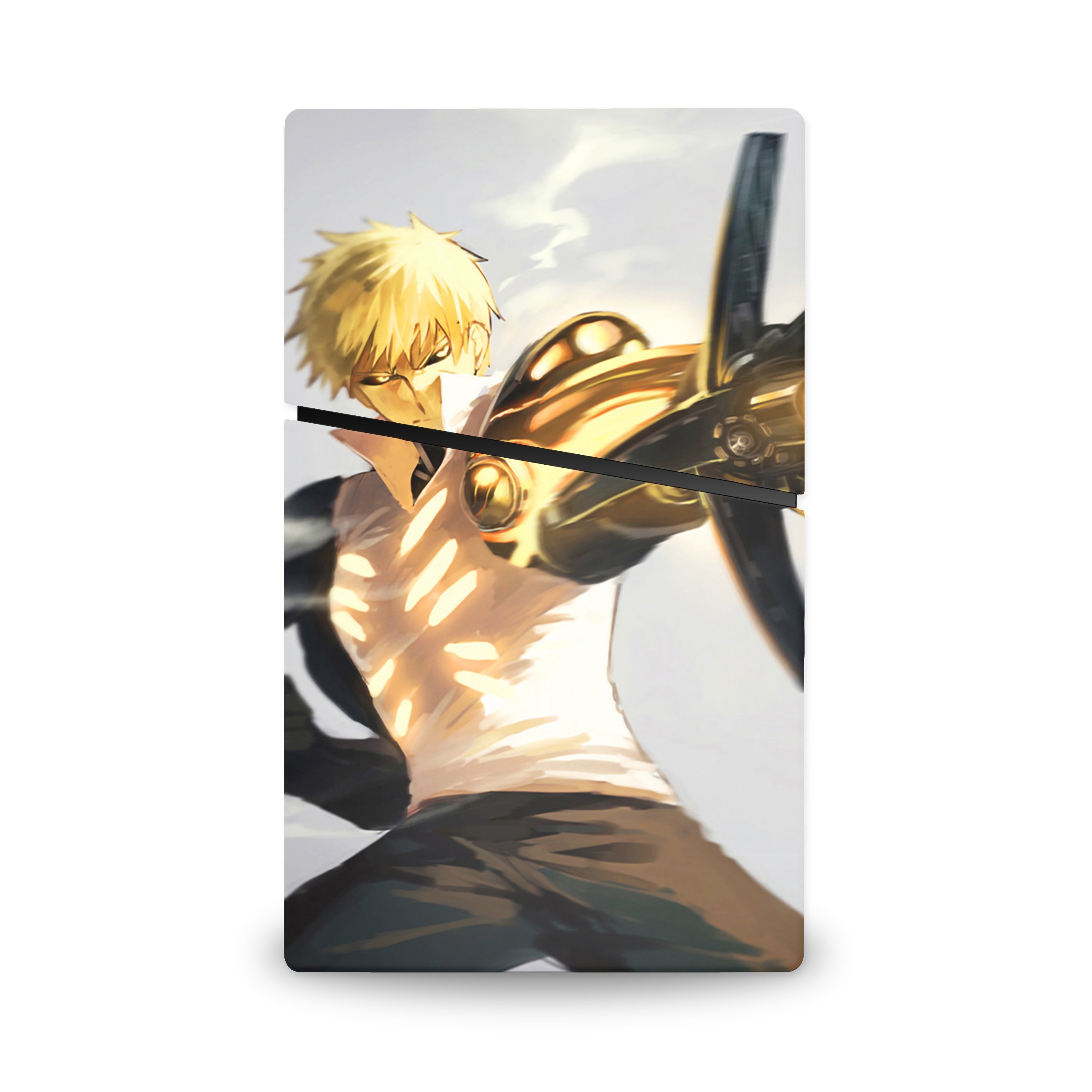 Cybernetic Warrior v3 PS5 Slim Digital Skin - Anime-inspired design
