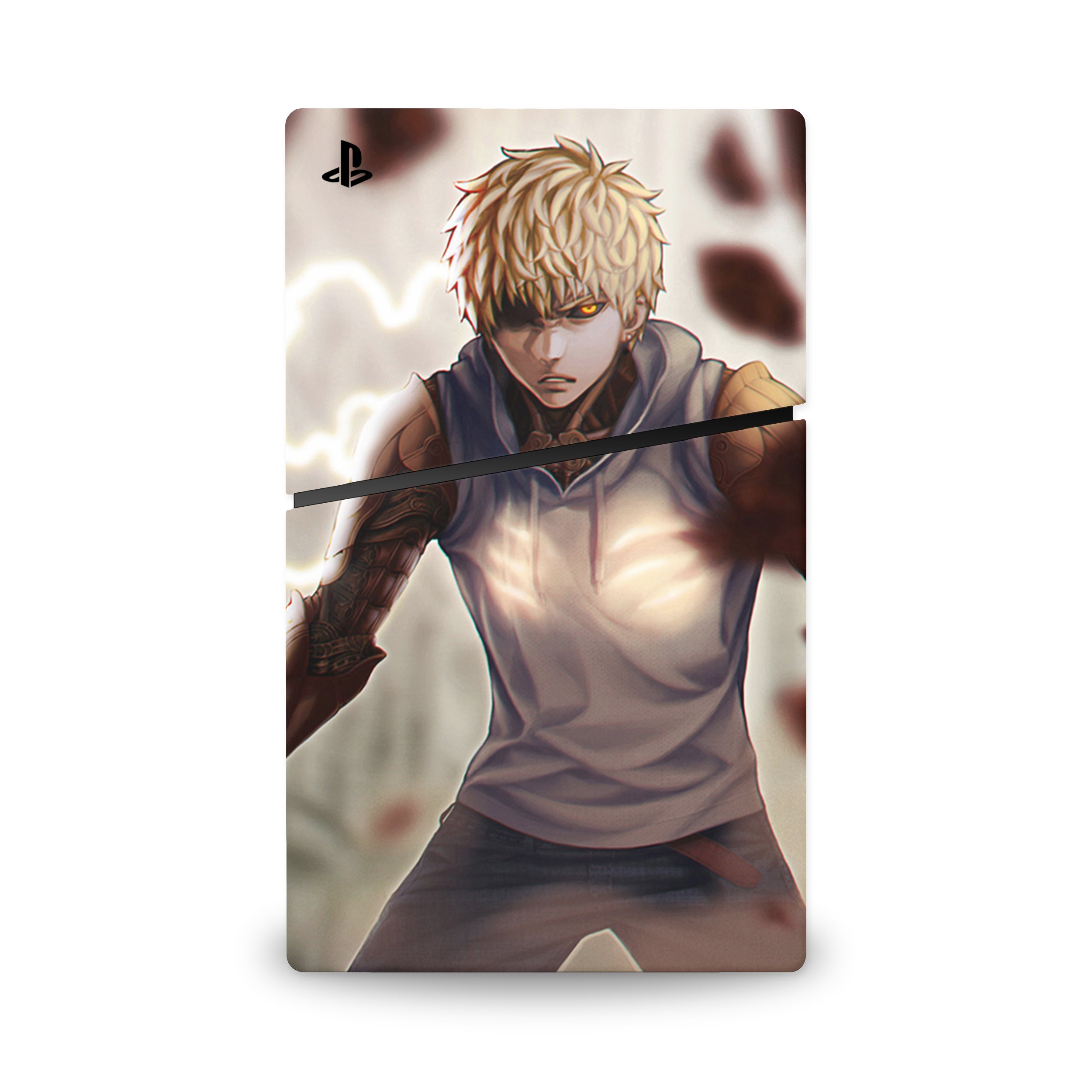 Cybernetic Warrior v4 PS5 Slim Skin - Anime-inspired design