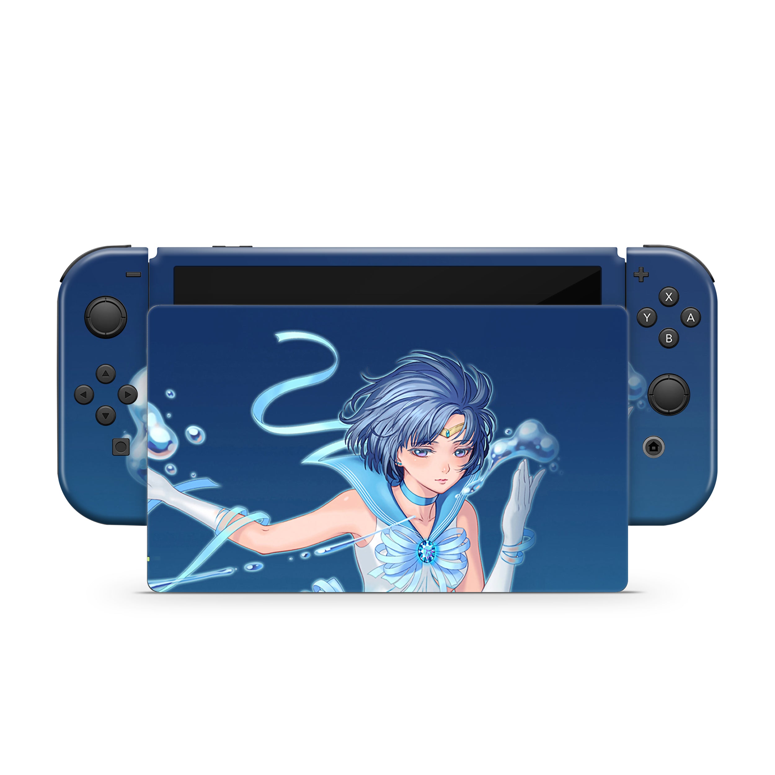 Ice Guardian v1 Nintendo Switch OLED Skin - Anime-inspired design