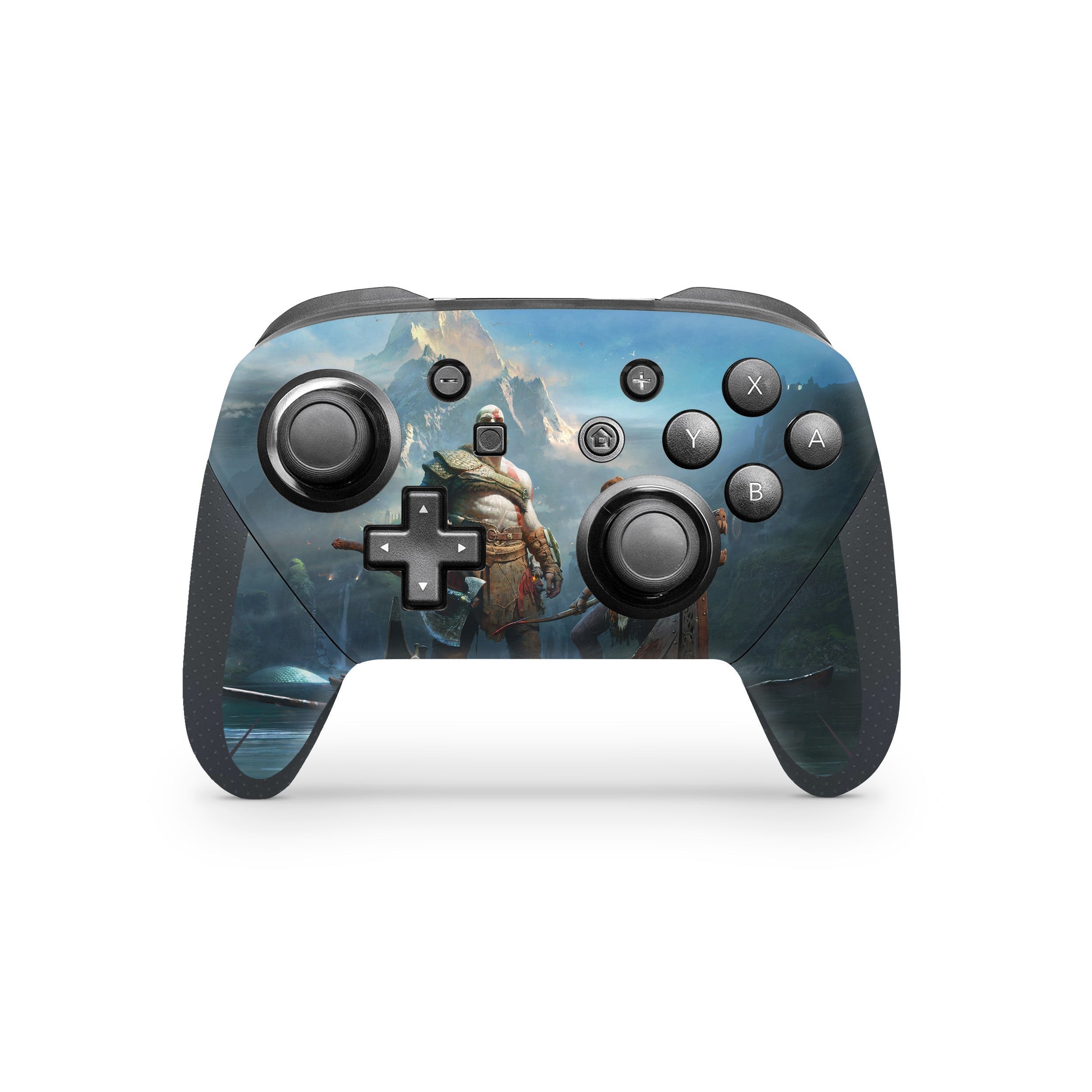 War God v1 Nintendo Switch Pro Controller Skin - Video Game-inspired design