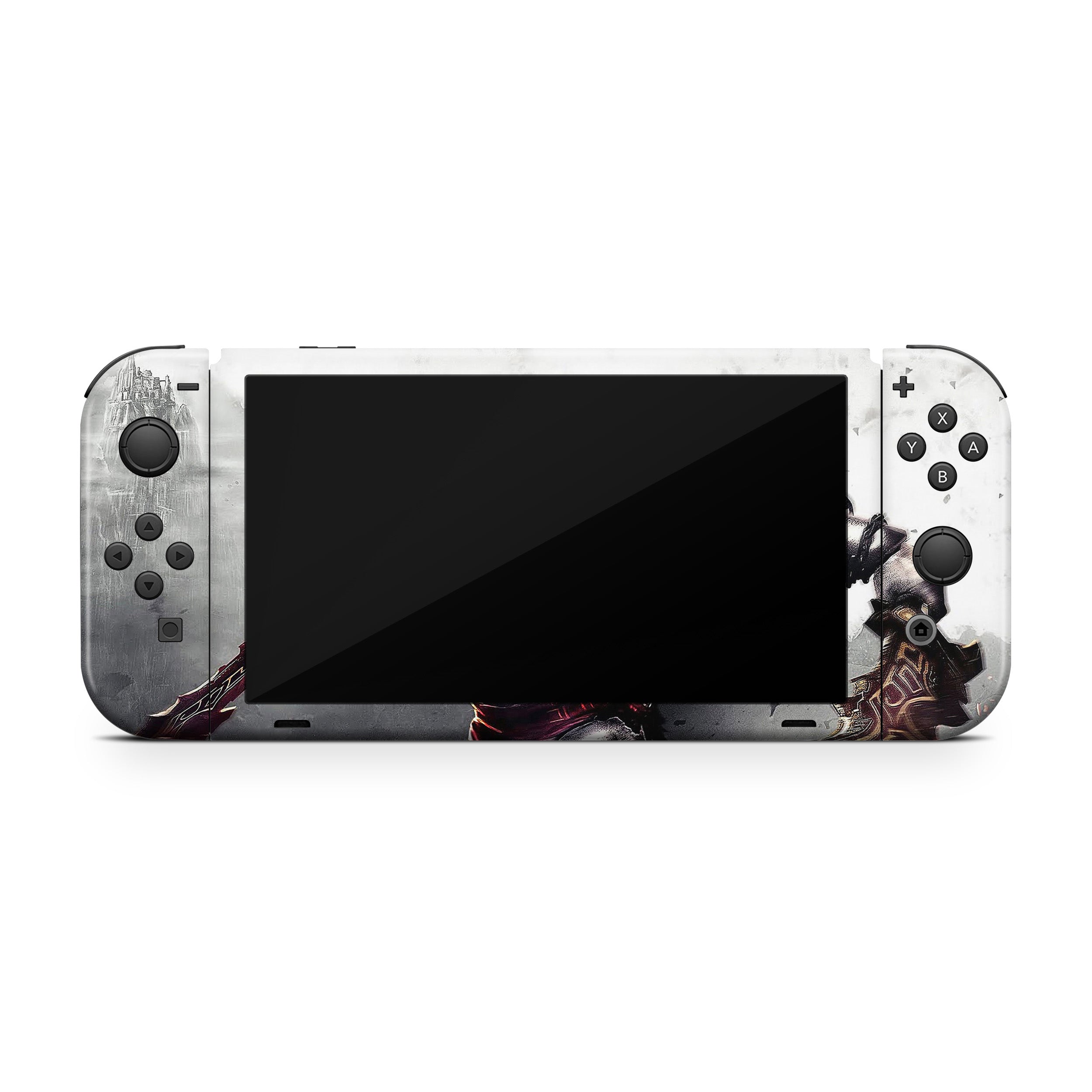 War God v4 Nintendo Switch OLED Skin - Video Game-inspired design