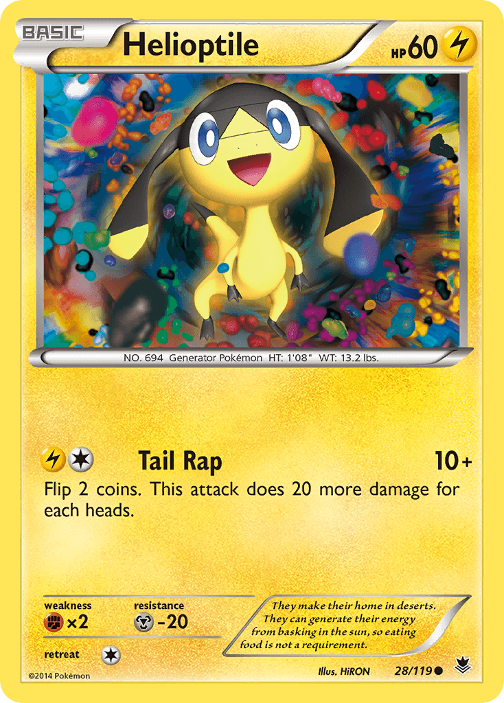 Helioptile (28/119) [XY: Phantom Forces]