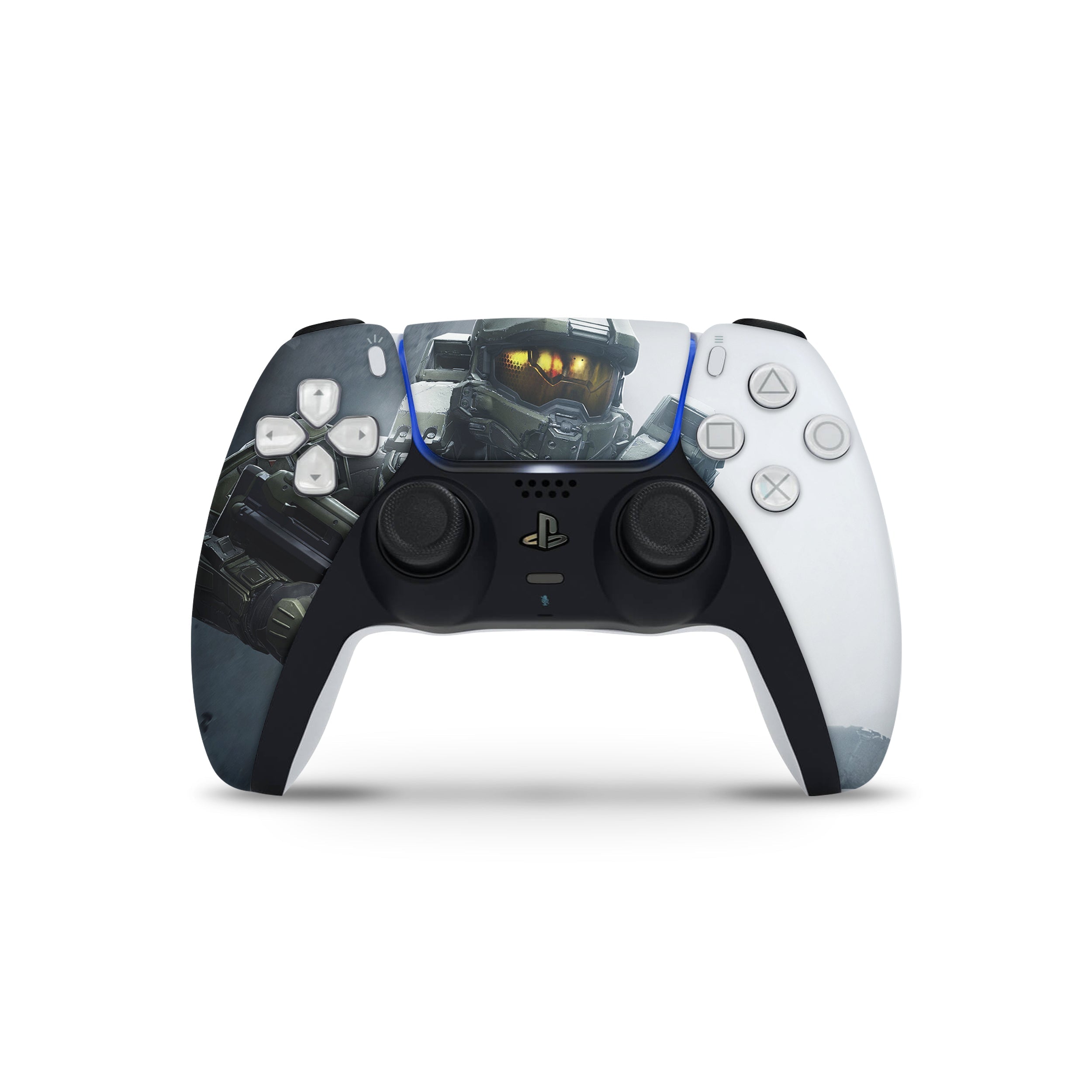 Spartan Sentinel v1 PS5 Controller Skin - Video Game-inspired design