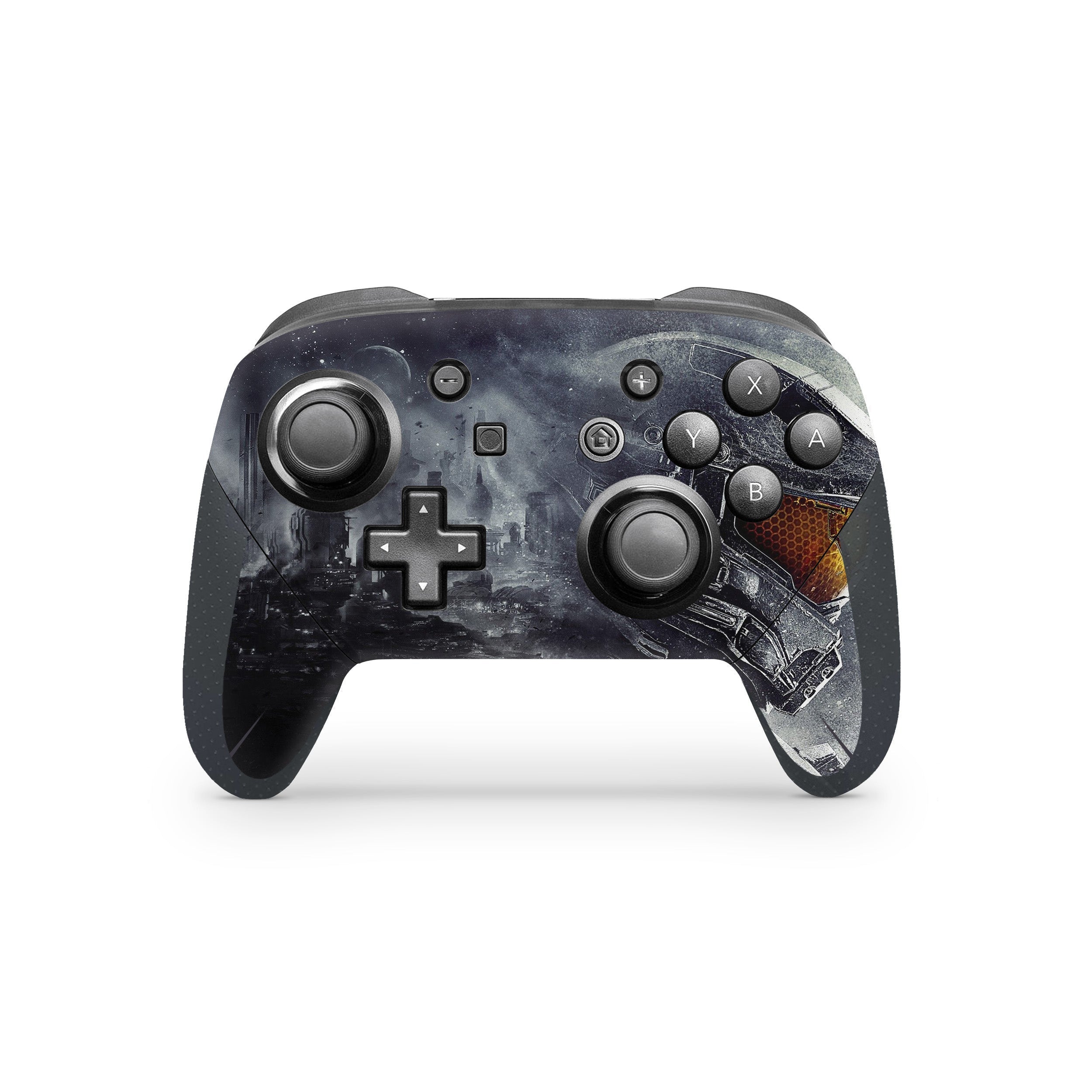 Spartan Sentinel v2 Nintendo Switch Pro Controller Skin - Video Game-inspired design
